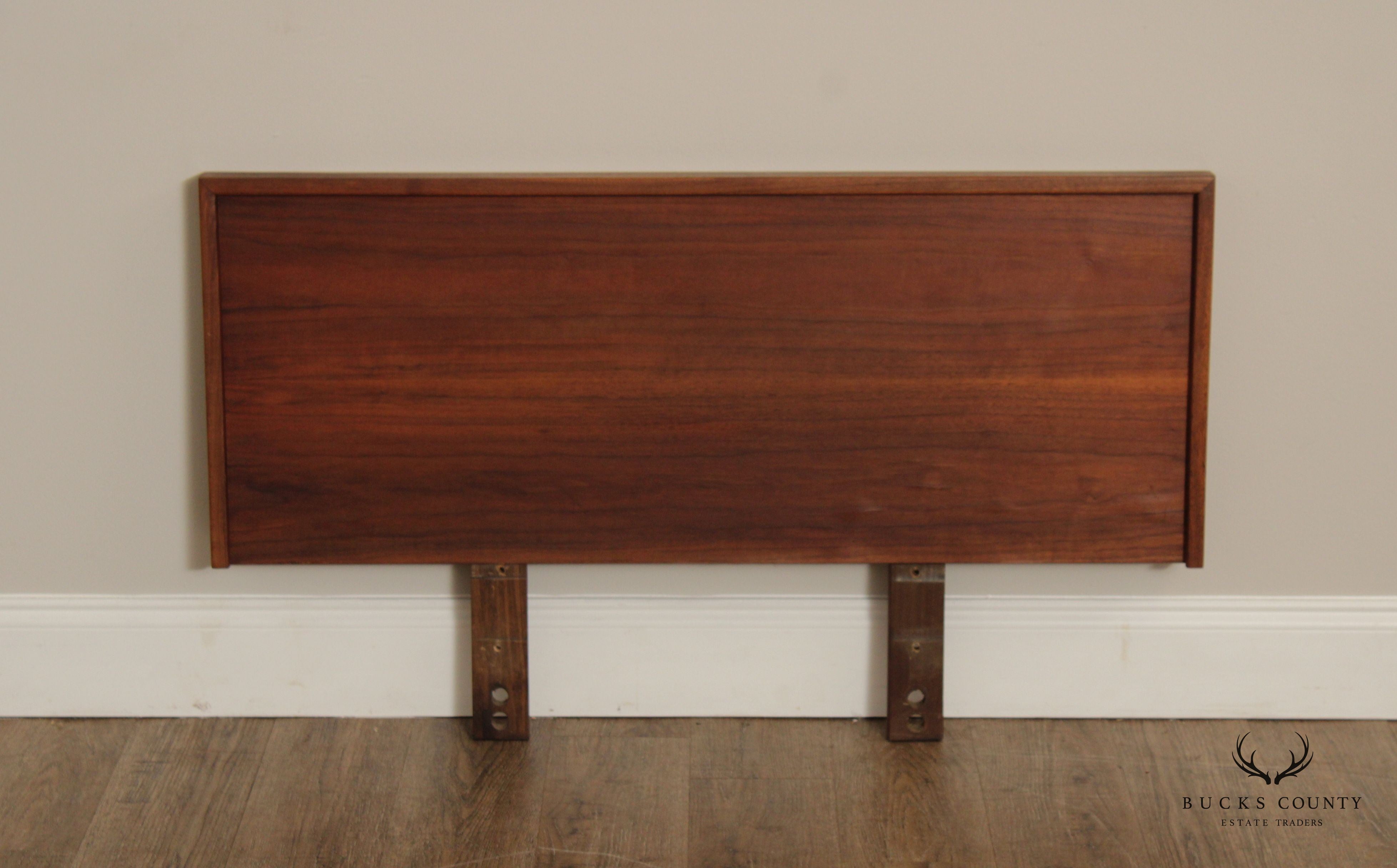 Mid Century Modern Walnut Twin-Size Headboard