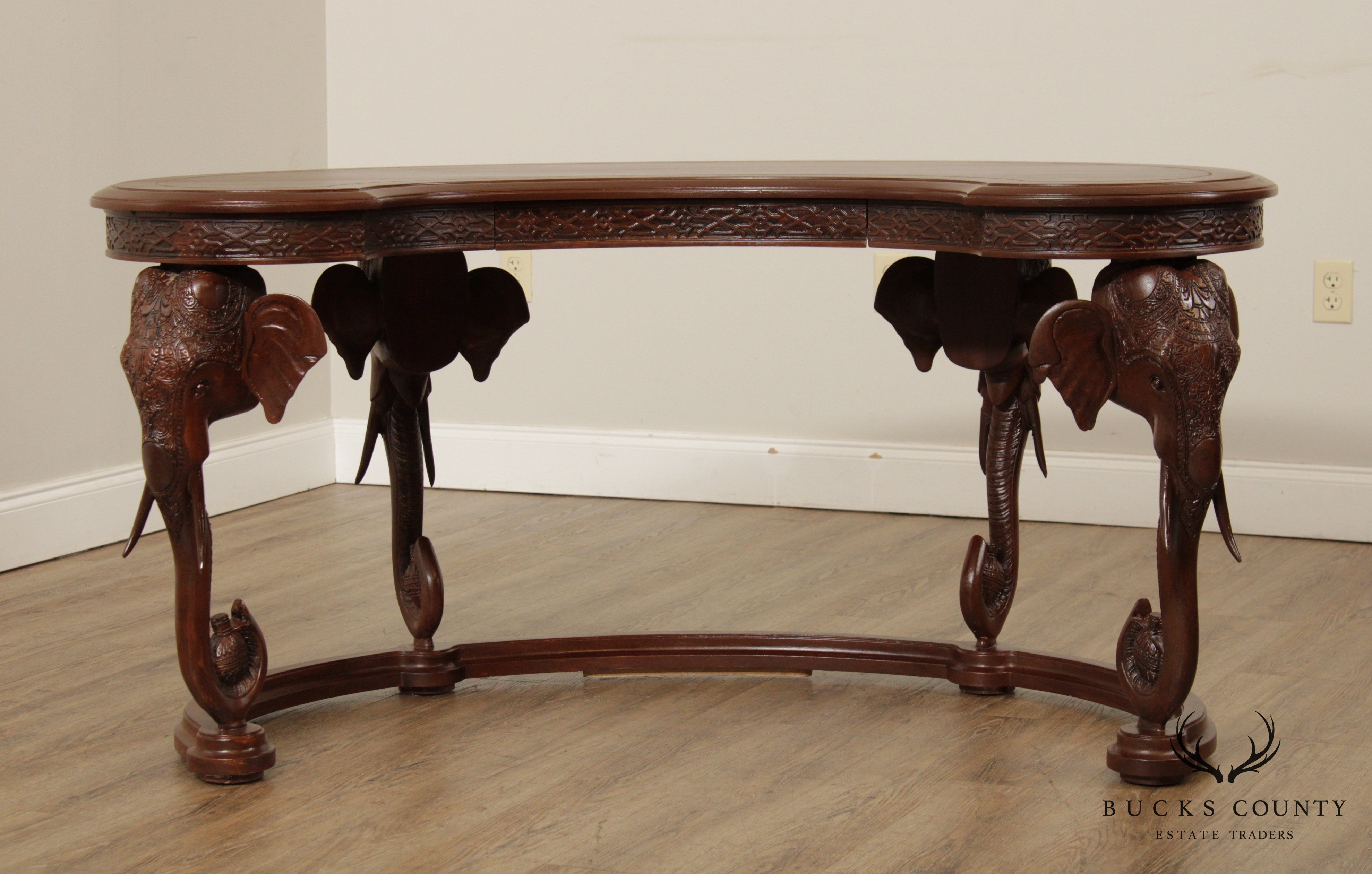 Gampel Stoll Hollywood Regency Style Elephant Desk