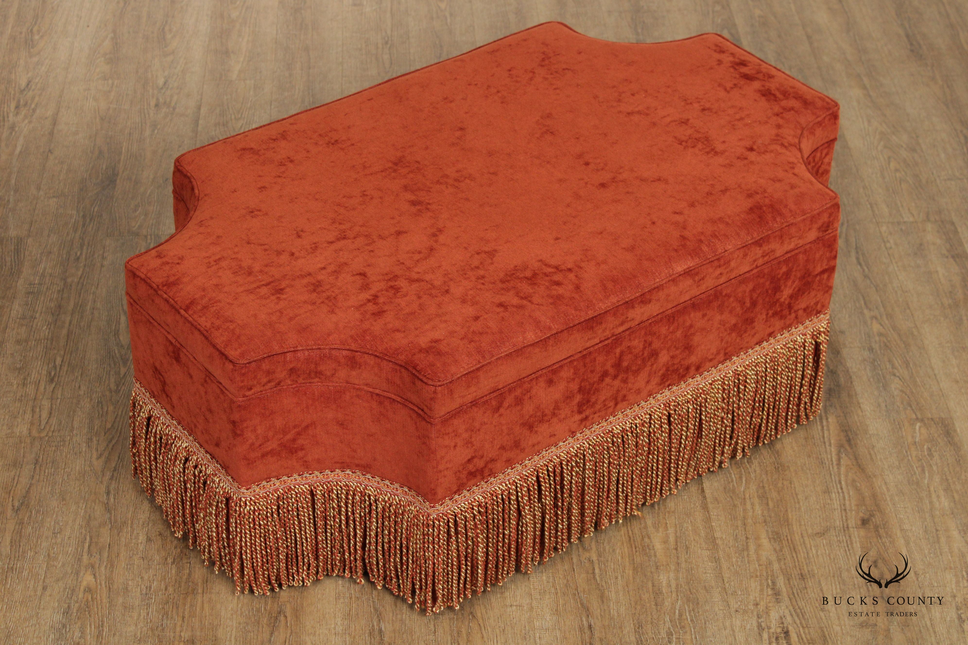 Massoud Furniture Custom Upholstered Ottoman