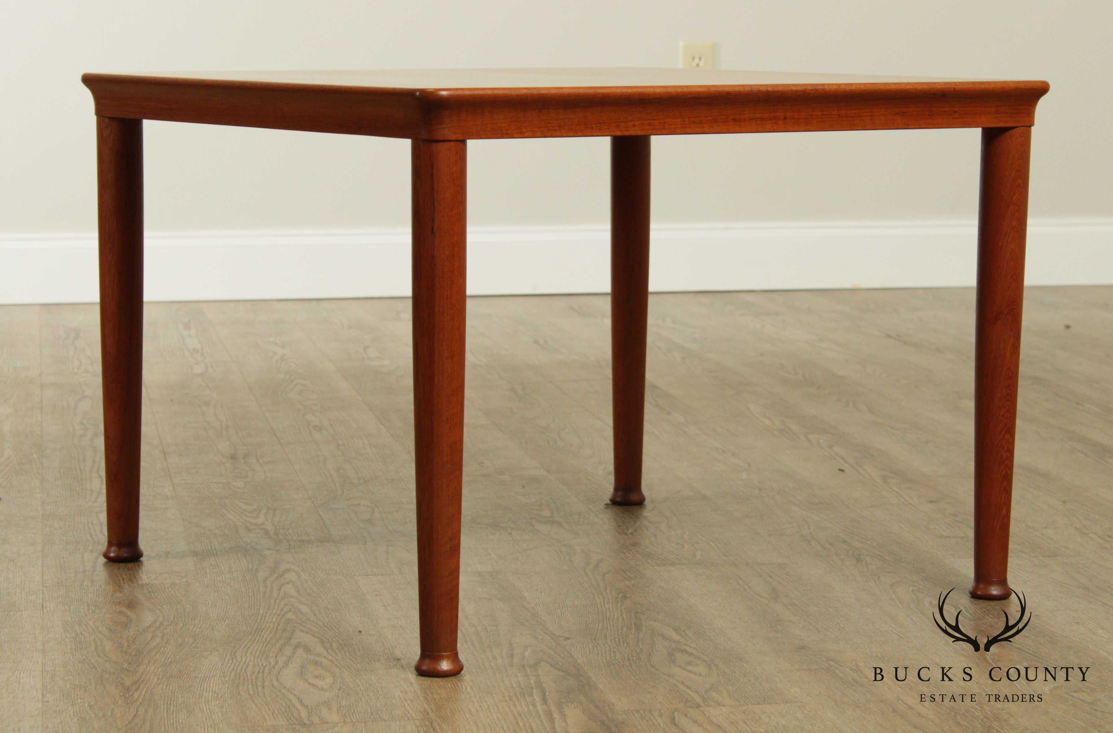 Danish Modern Square Teak Coffee Table Mobelfabrik