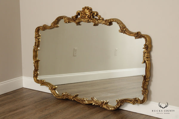 Carolina Mirror Company Rococo Style Gold Frame Wall Mirror