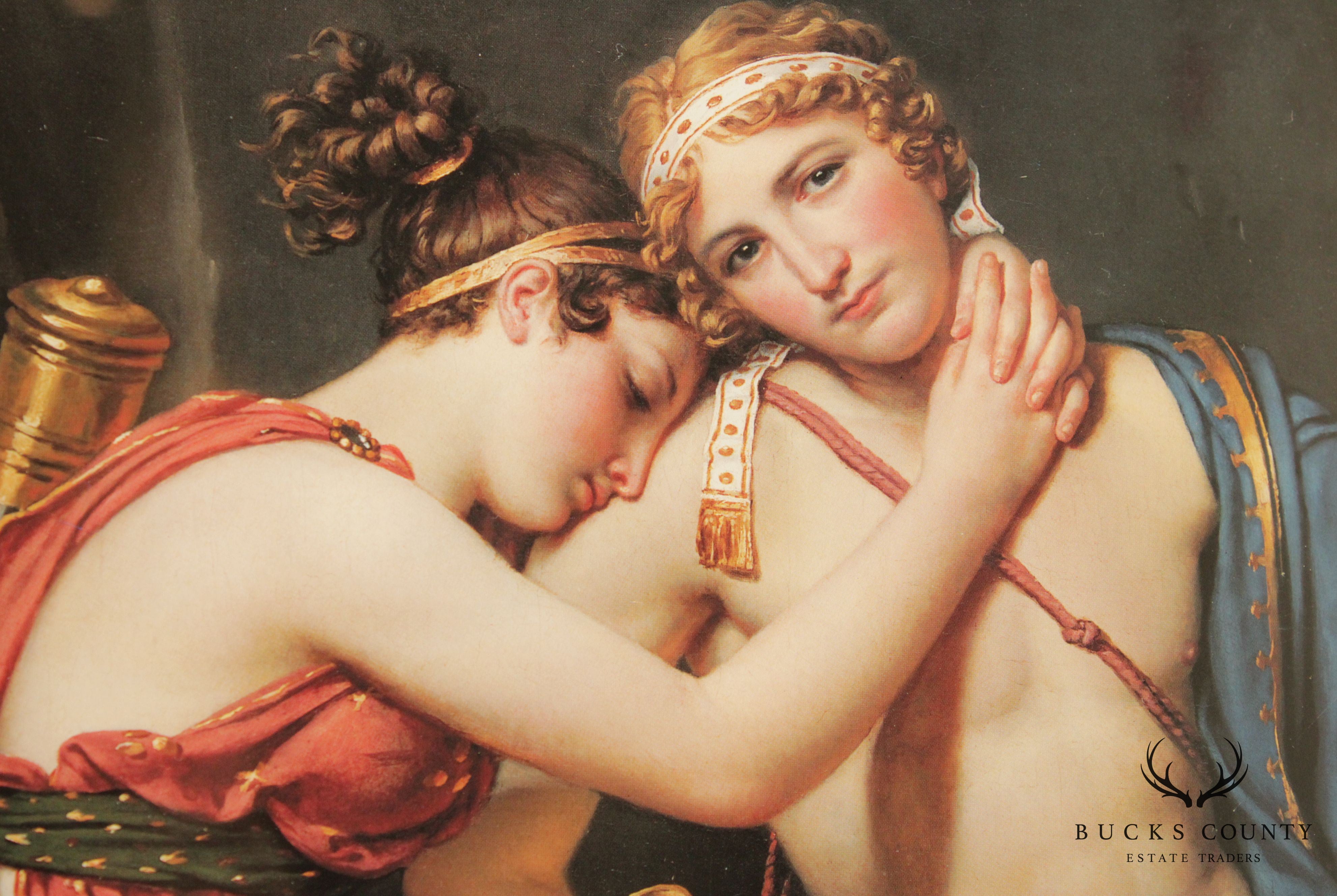 Jacques-Louis David Fine Art Print, 'The Farewell of Telemachus and Eucharis'