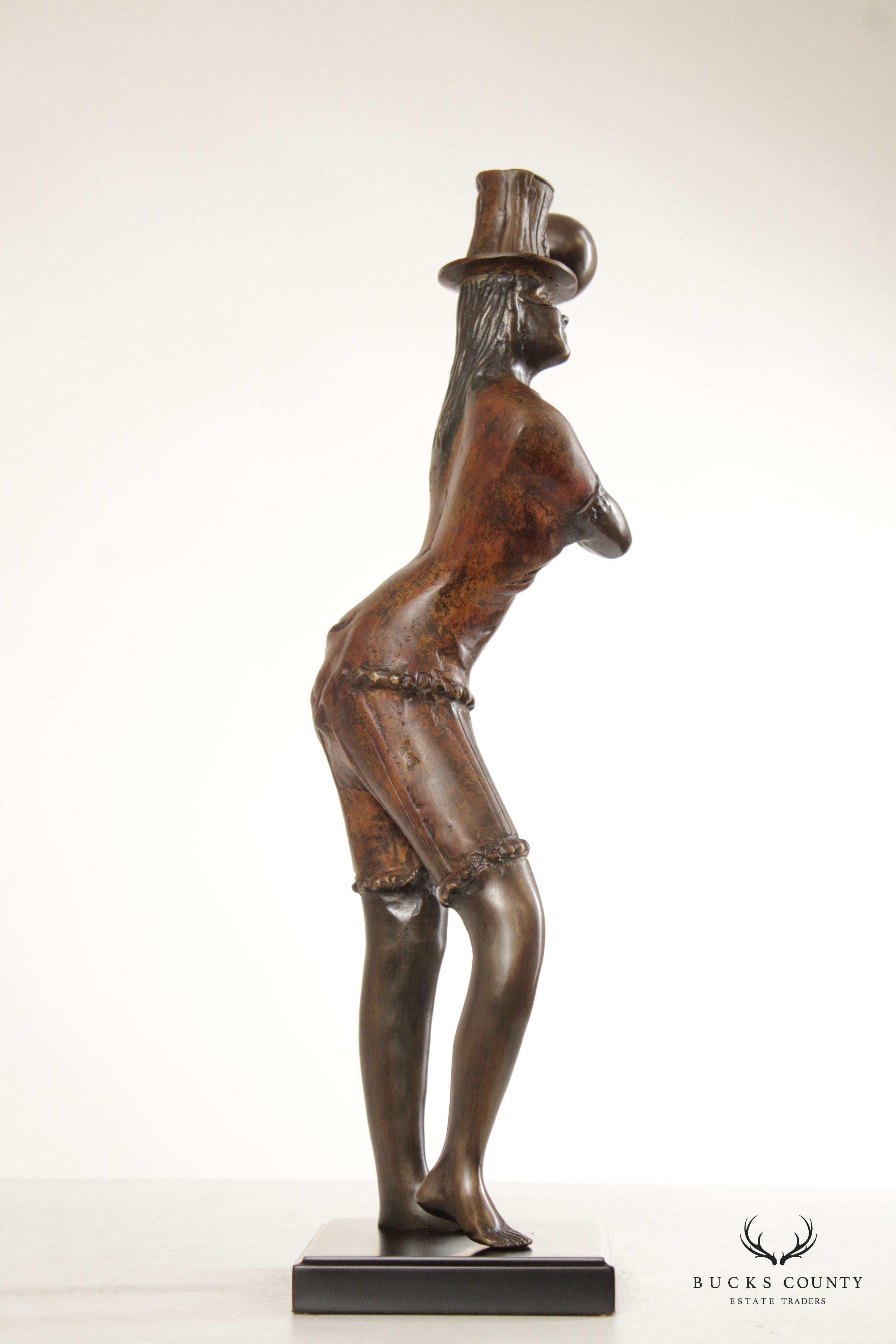 Art Deco Style Figural Bronze Decorative Statue