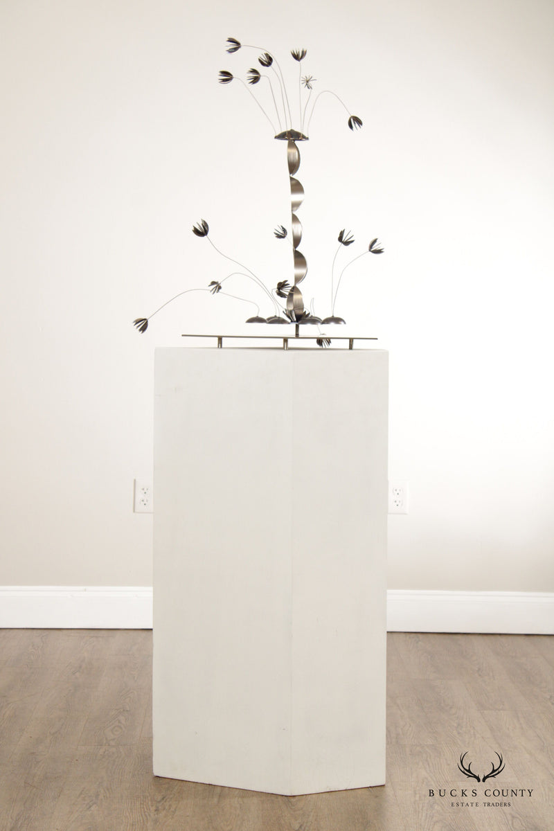 Paul Kocaj Contemporary Kinetic Titanium Metal Sculpture
