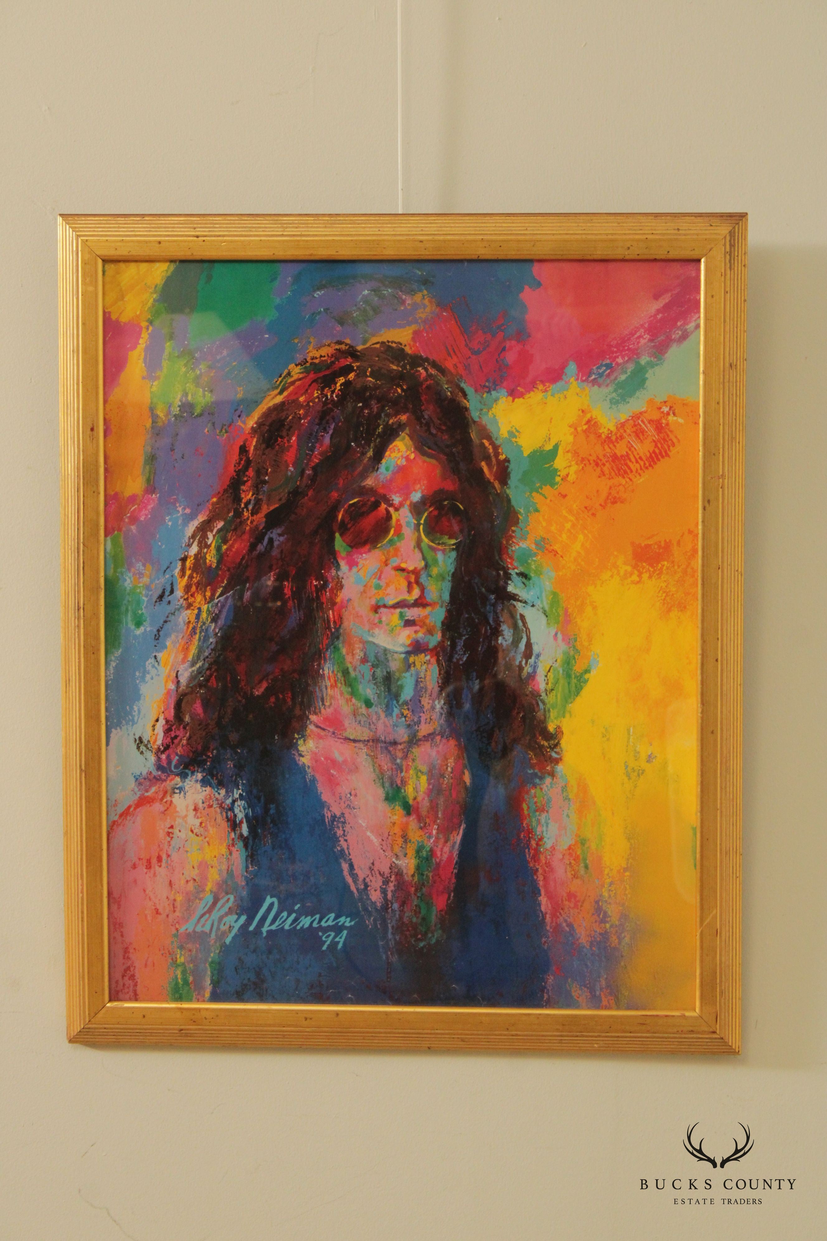 Leroy Neiman 'Howard Stern' Portrait Framed Lithograph Print