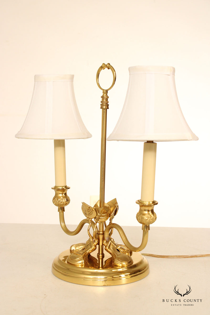 Vintage Brass French Bouillotte Table Lamp – Bucks County Estate Traders