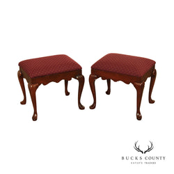 Pennsylvania House Queen Anne Cherry Pair of Stools