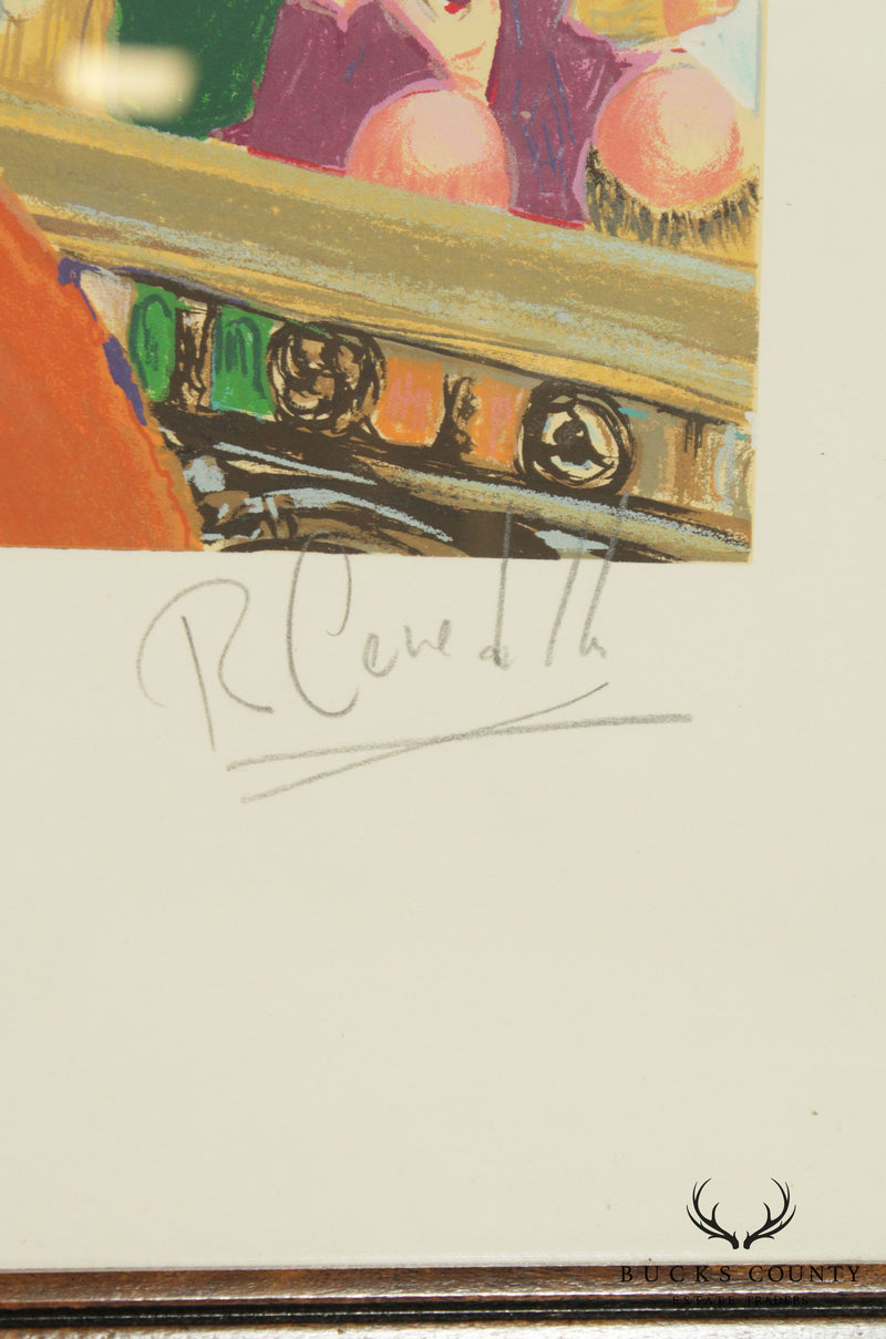 Robert Cenedella "2001- A Stock Odyssey" Pencil Signed Giclée, Large Framed Fine Art Print