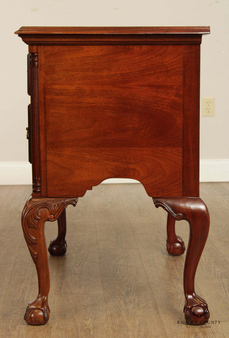 Councill Craftmen Chippendale Carved Mahogany Lowboy