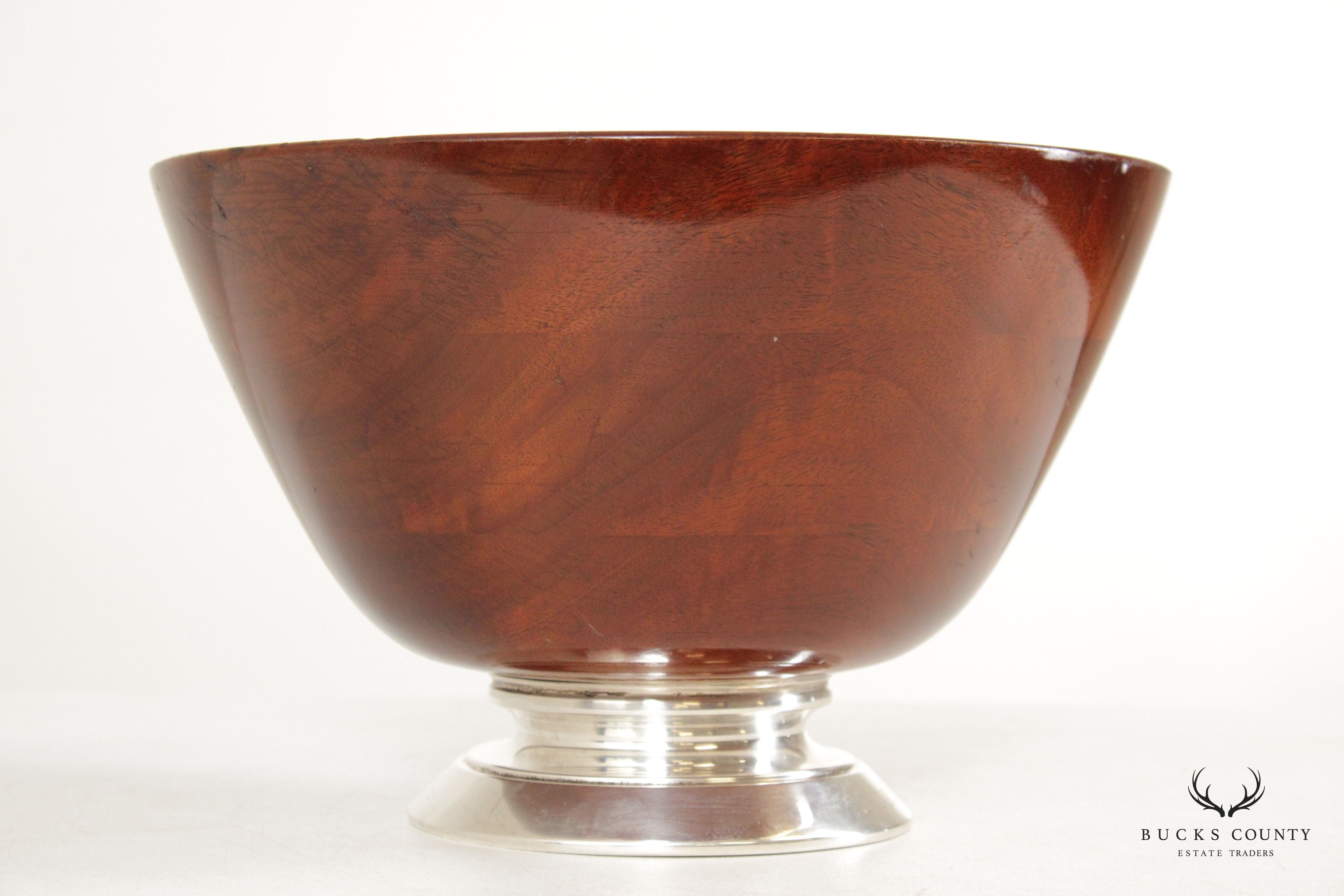 Baltimore Clippers Mahogany And Sterling Silver Ice Hockey Trophy