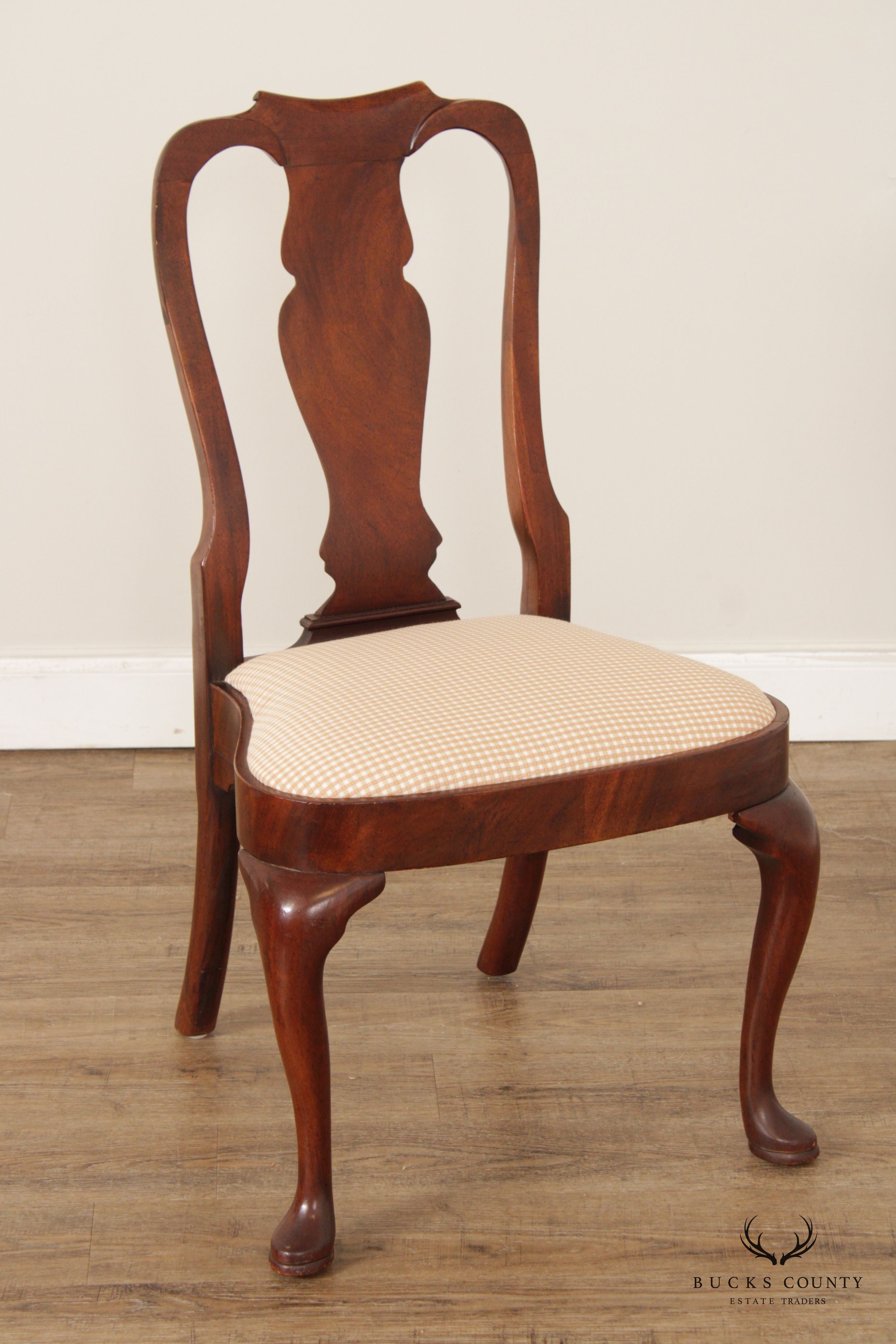 Hickory Chair Queen Anne Style Mahogany Side Chair