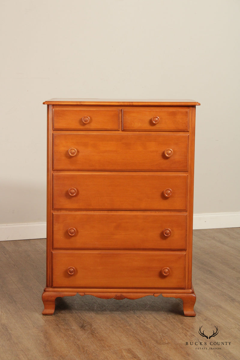 Vintage solid deals maple dresser