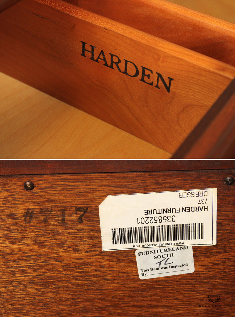 Harden Chippendale Style Cherry Long Dresser