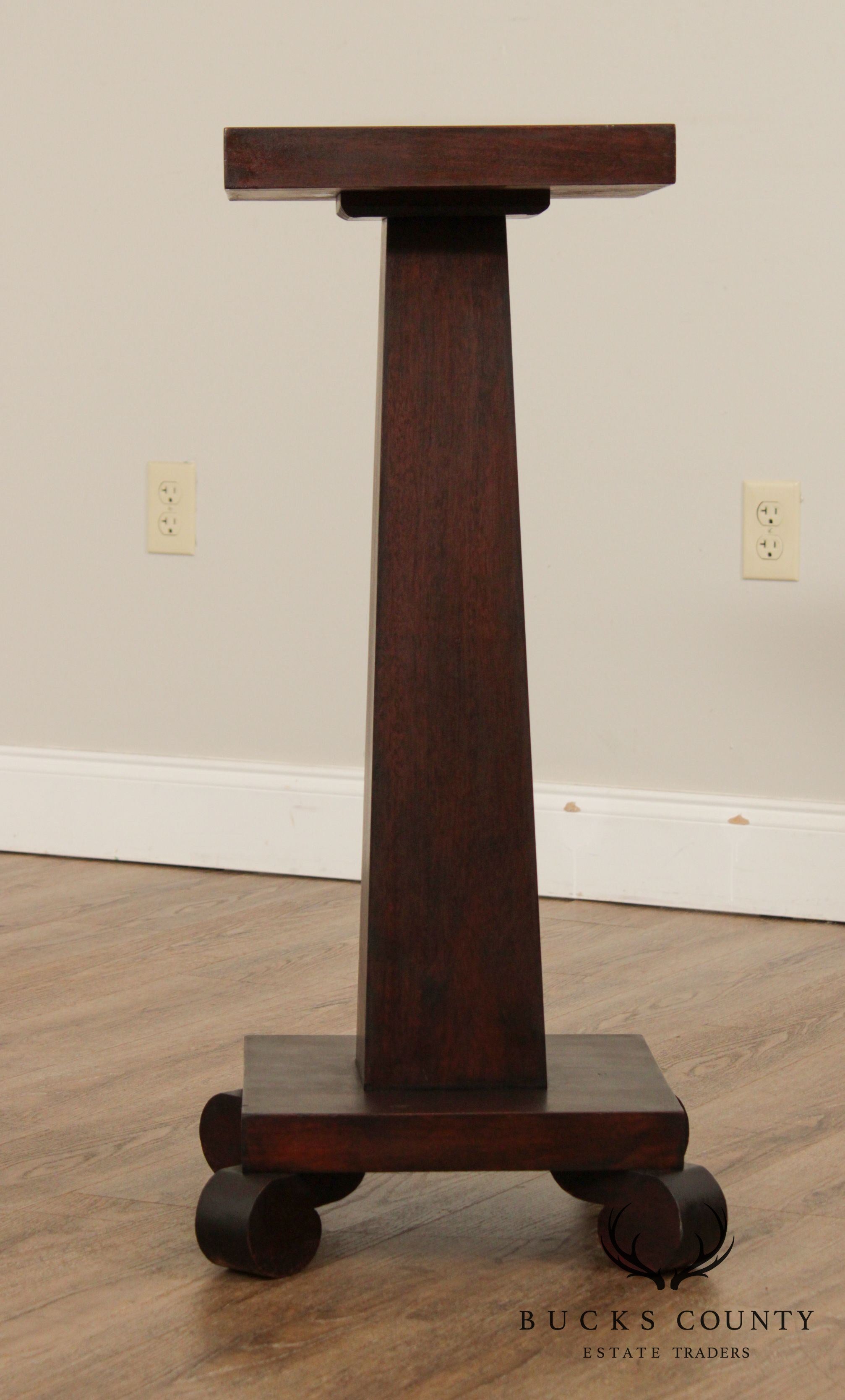 Antique American Empire Style Mahogany Pedestal