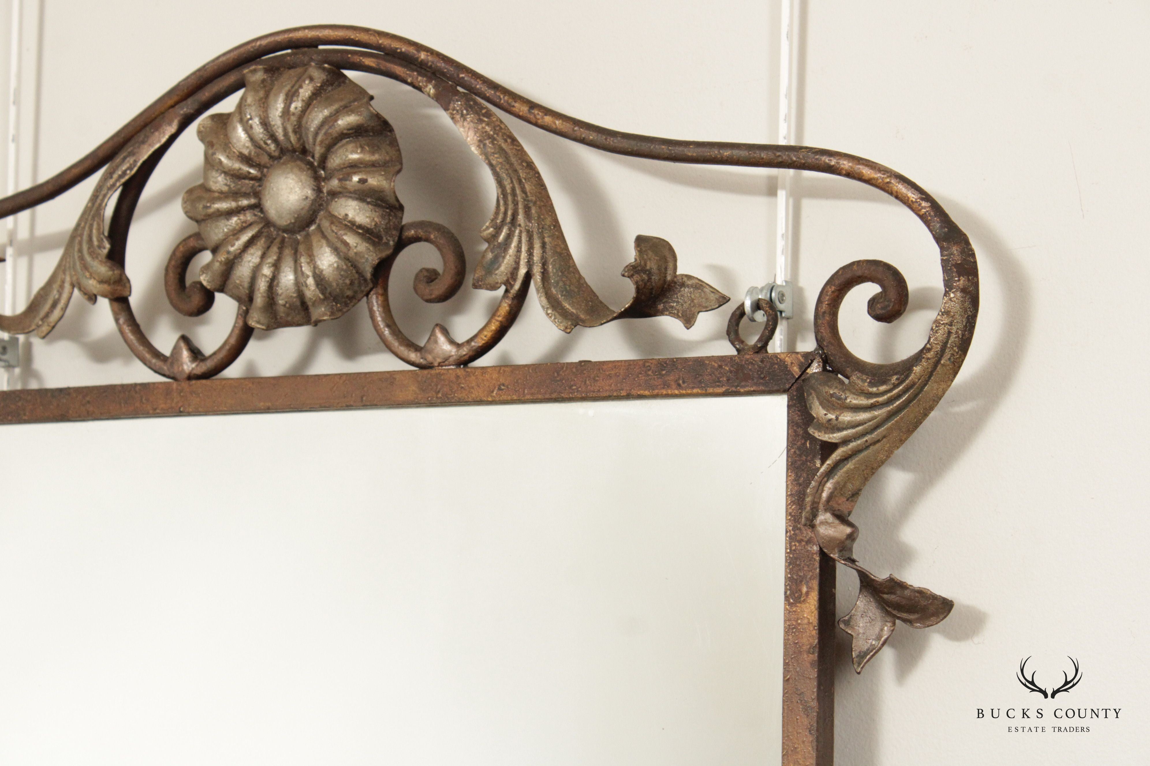 Tuscan Style Scrolled Iron Work Wall Mirror