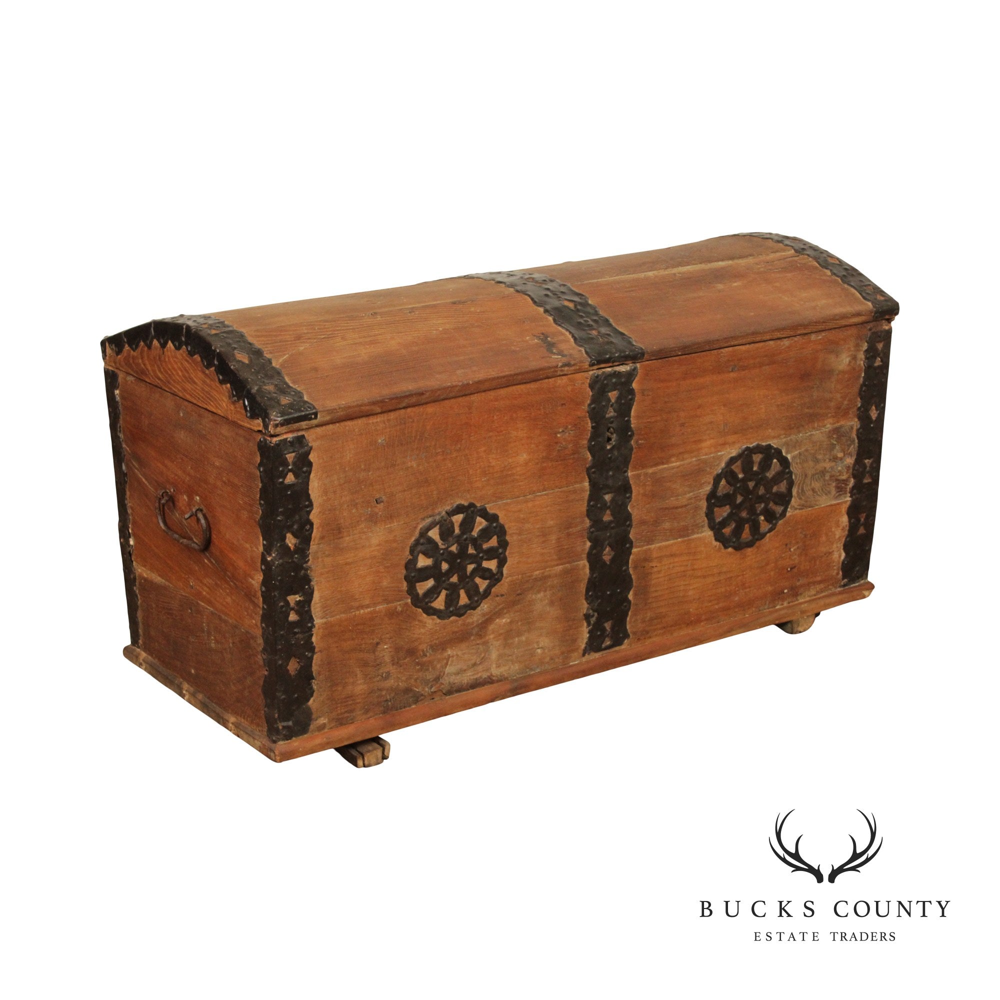 18th Century Antique Teak Blanket Chest or Trunk