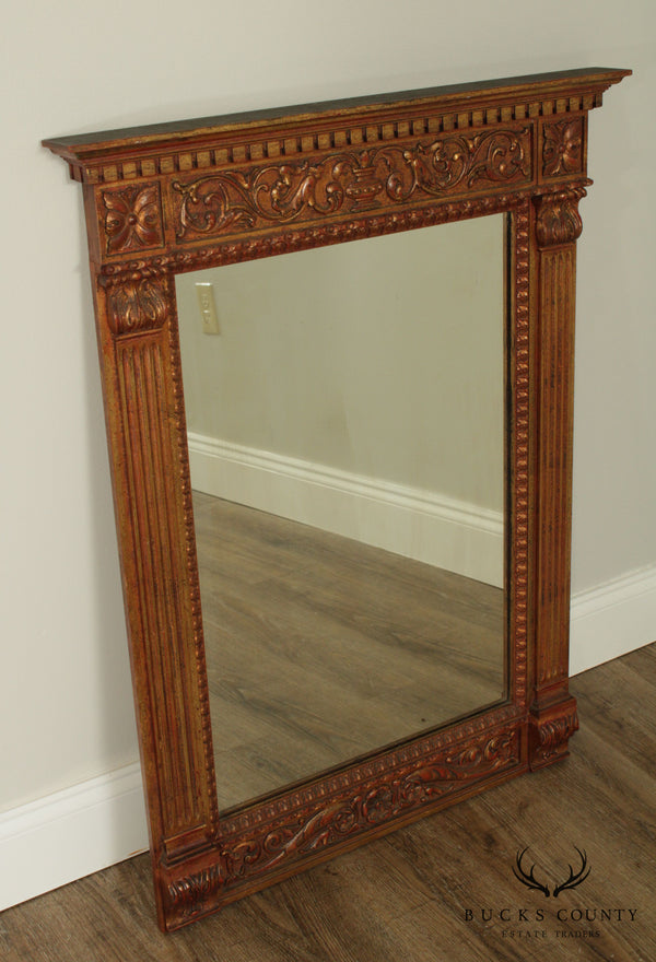 Vintage French Gilt Wood Carved Wall Mirror