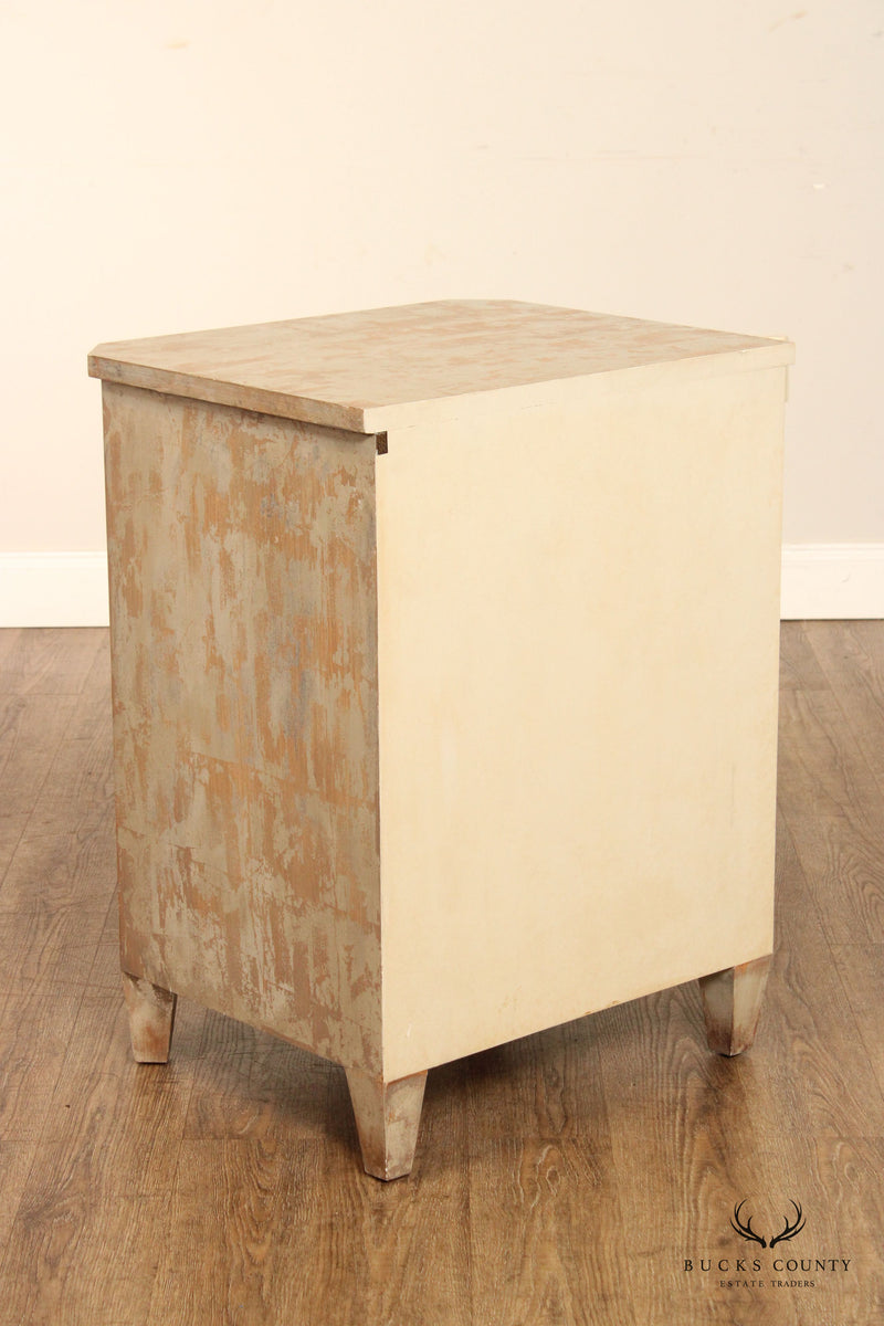 Niermann Weeks Pair of Distress Finished 'Verona Cabinet' Nightstands