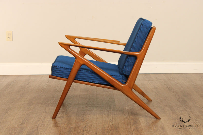 Poul Jensen for Selig Danish Modern Pair of 'Z' Lounge Chairs