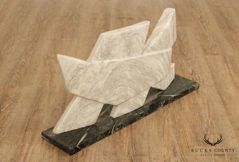 Richard H. Bailey Abstract Modernist Marble Sculpture