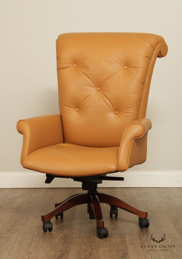 Leathercraft Tufted Leather Executive Office Armchair (J)