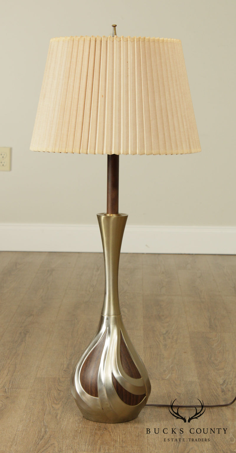 Mid-Century Modern Solid Brass Table Lamp Manner of Stiffel