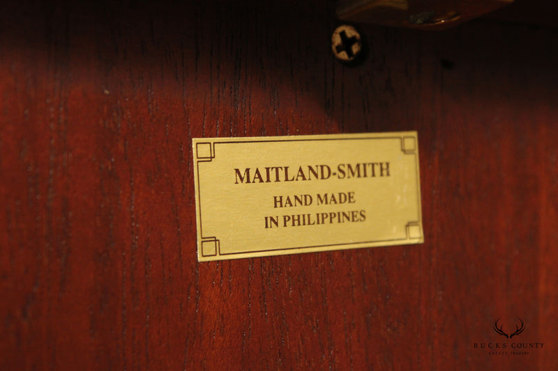Maitland Smith English Regency Style Mahogany Paw Foot Sideboard
