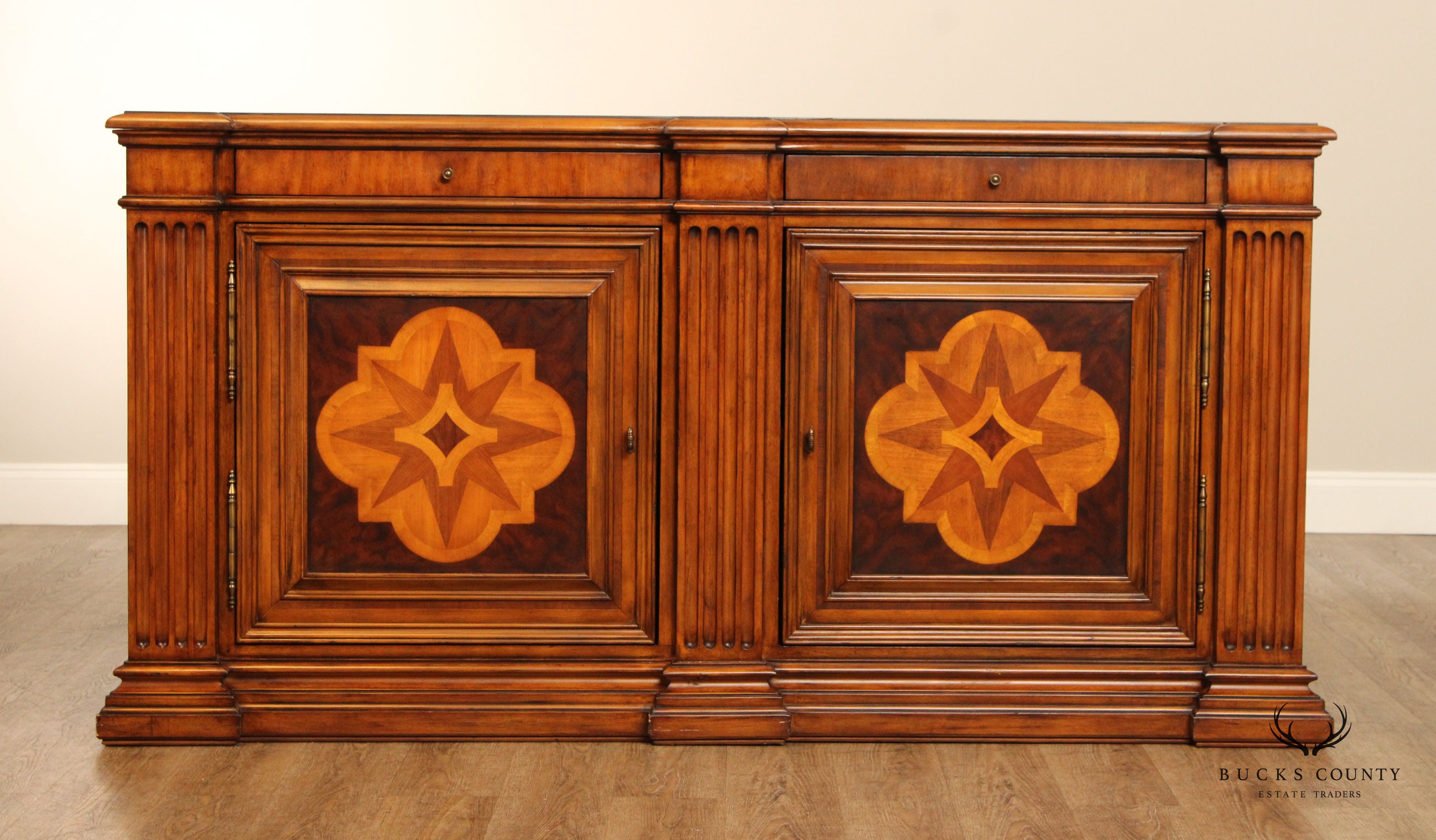 Ethan Allen 'Lombard' Marquetry Inlaid Sideboard