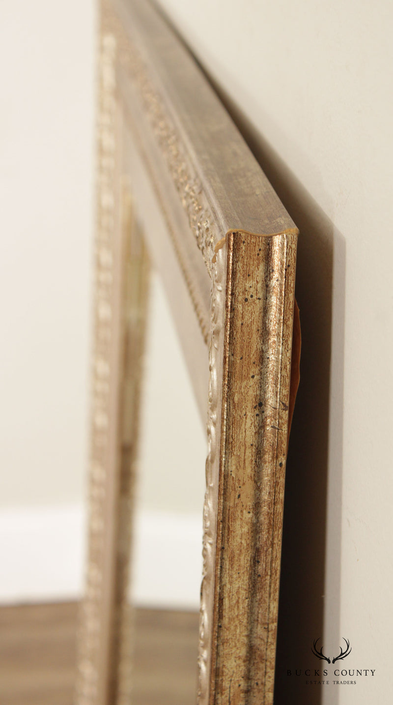 Rectangular Gold Leaf Antiqued Finish Wall Mirror