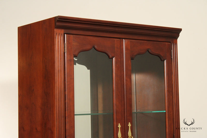 Thomasville Collectors Cherry Display Cabinet Bookcase