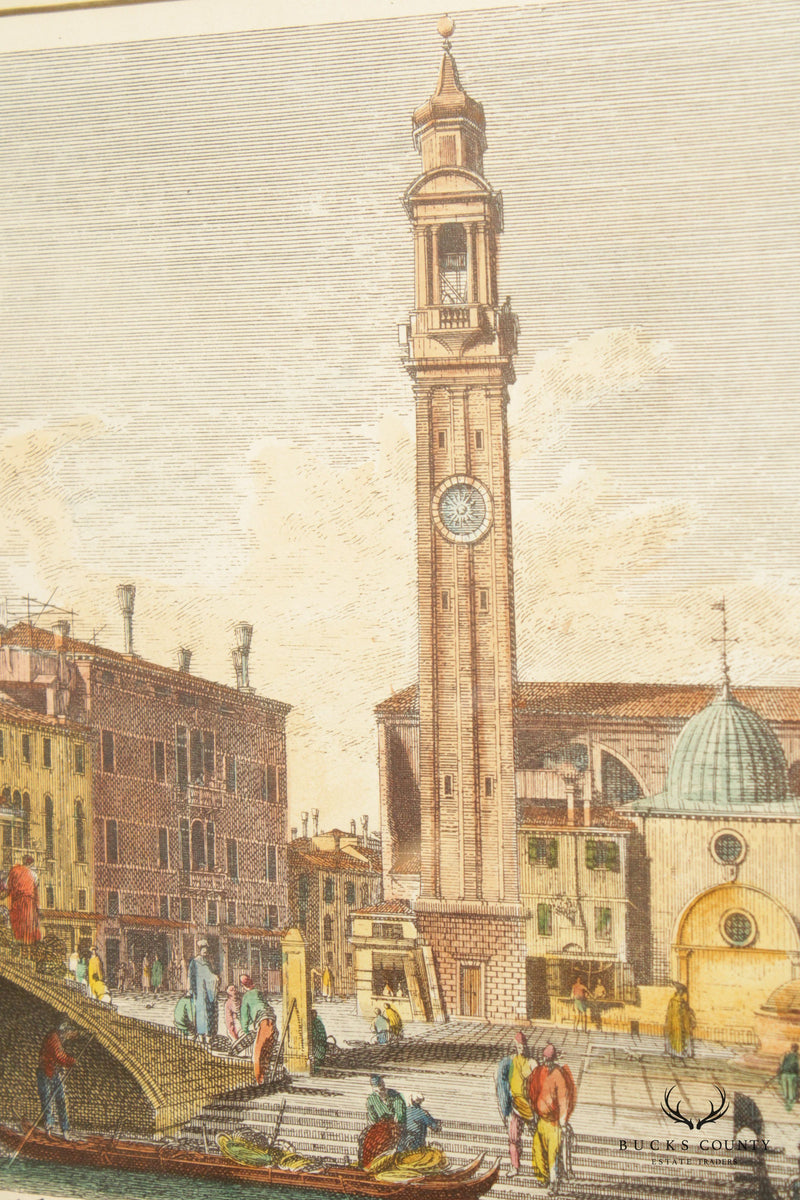 Italian Venetian 'View of Campo Dei Santi Apostoli' Art Print, After Canaletto