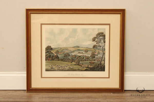 English 'The Surrey Foxhounds 1824' Aquatint Engraving, After Dean Wolstenholme