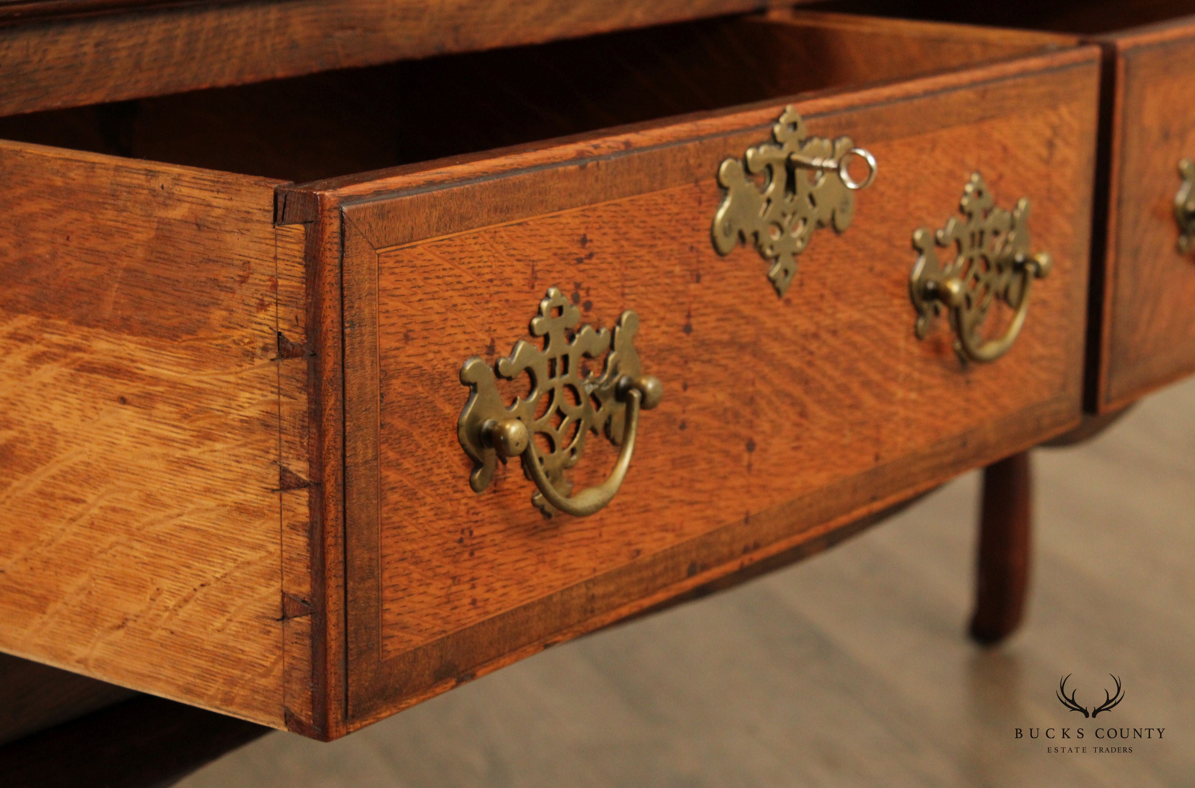 Antique English Oak Queen Anne Welsh Dresser