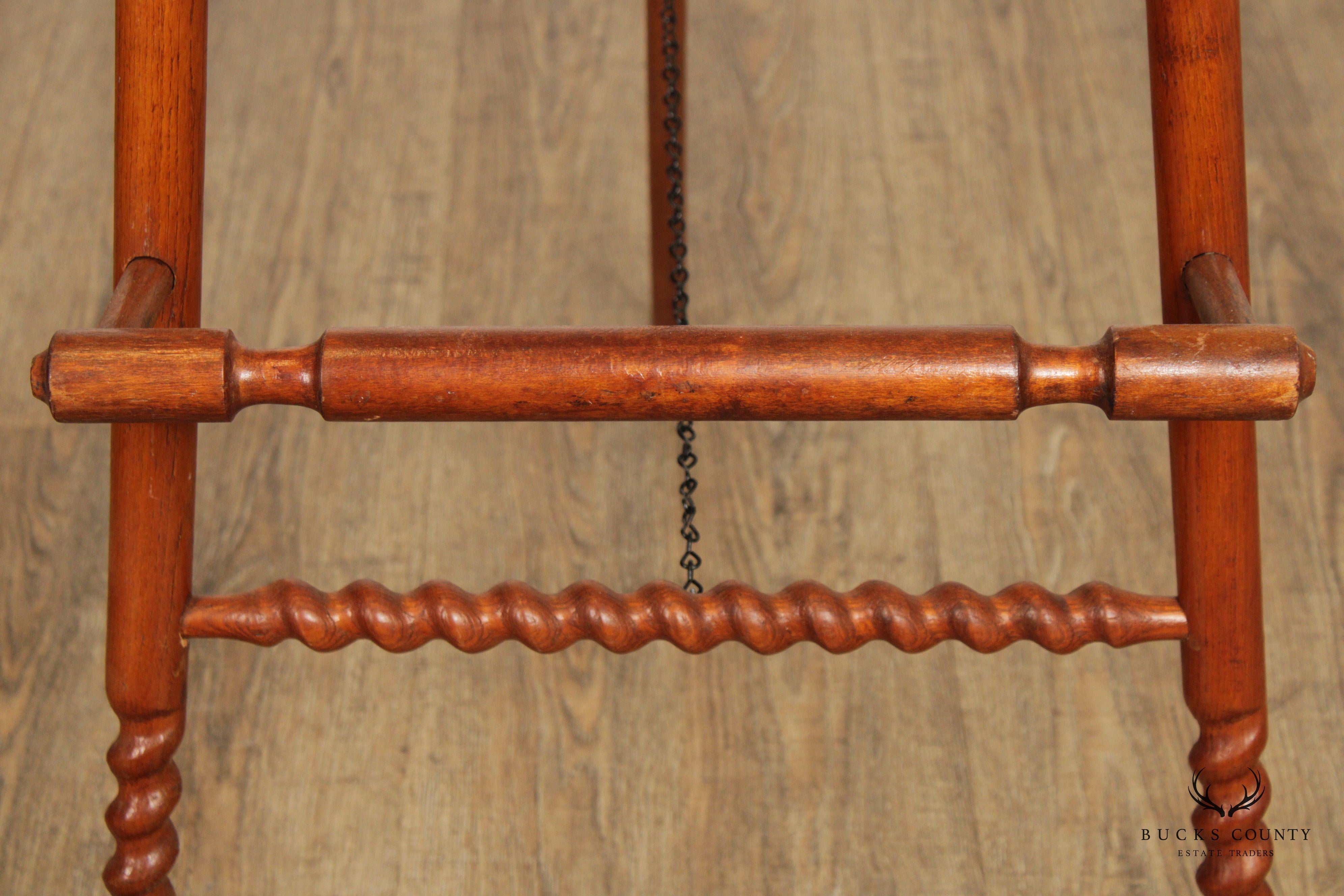 Victorian Turned Oak Display Easel