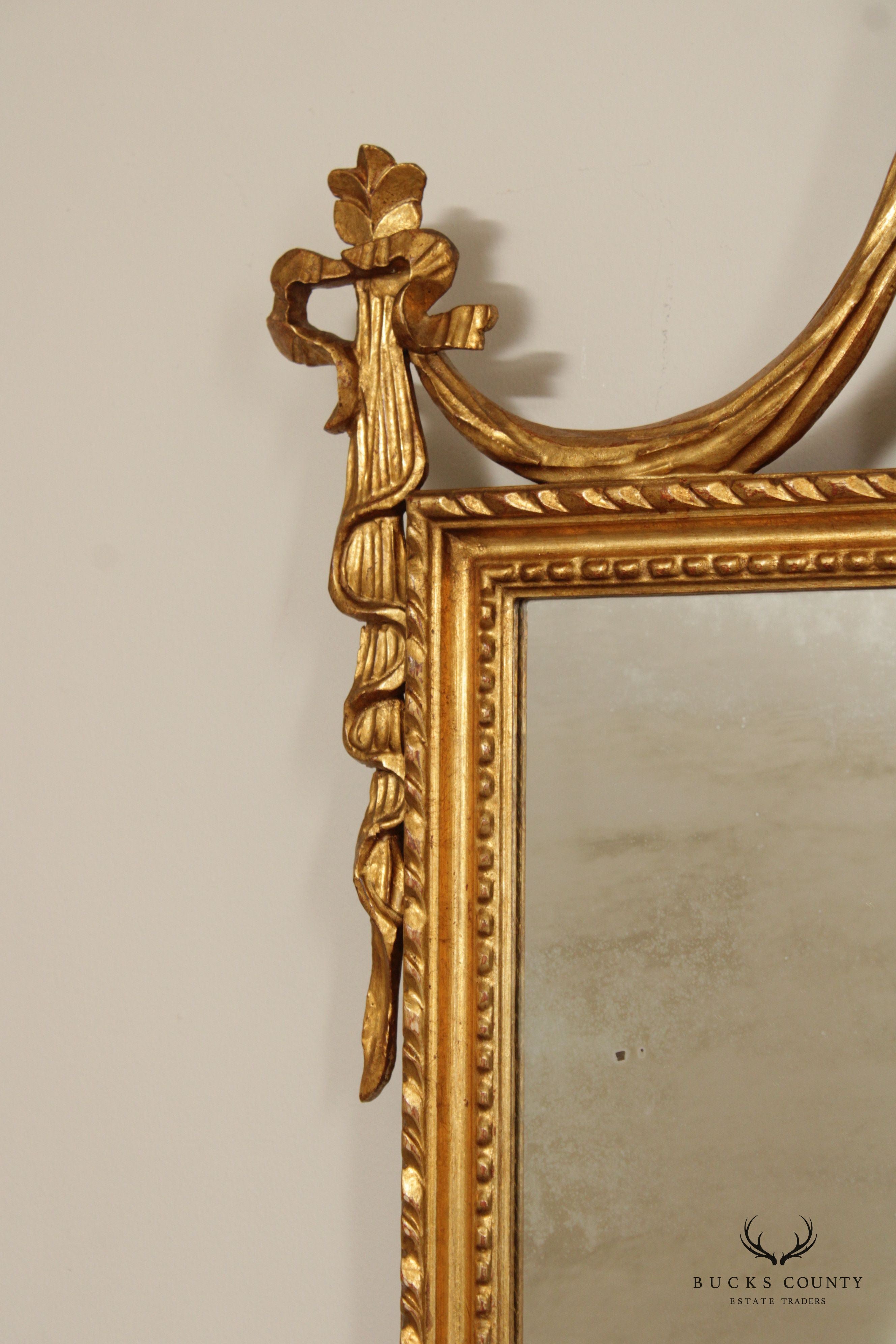 Adams Style Giltwood Frame Wall Mirror