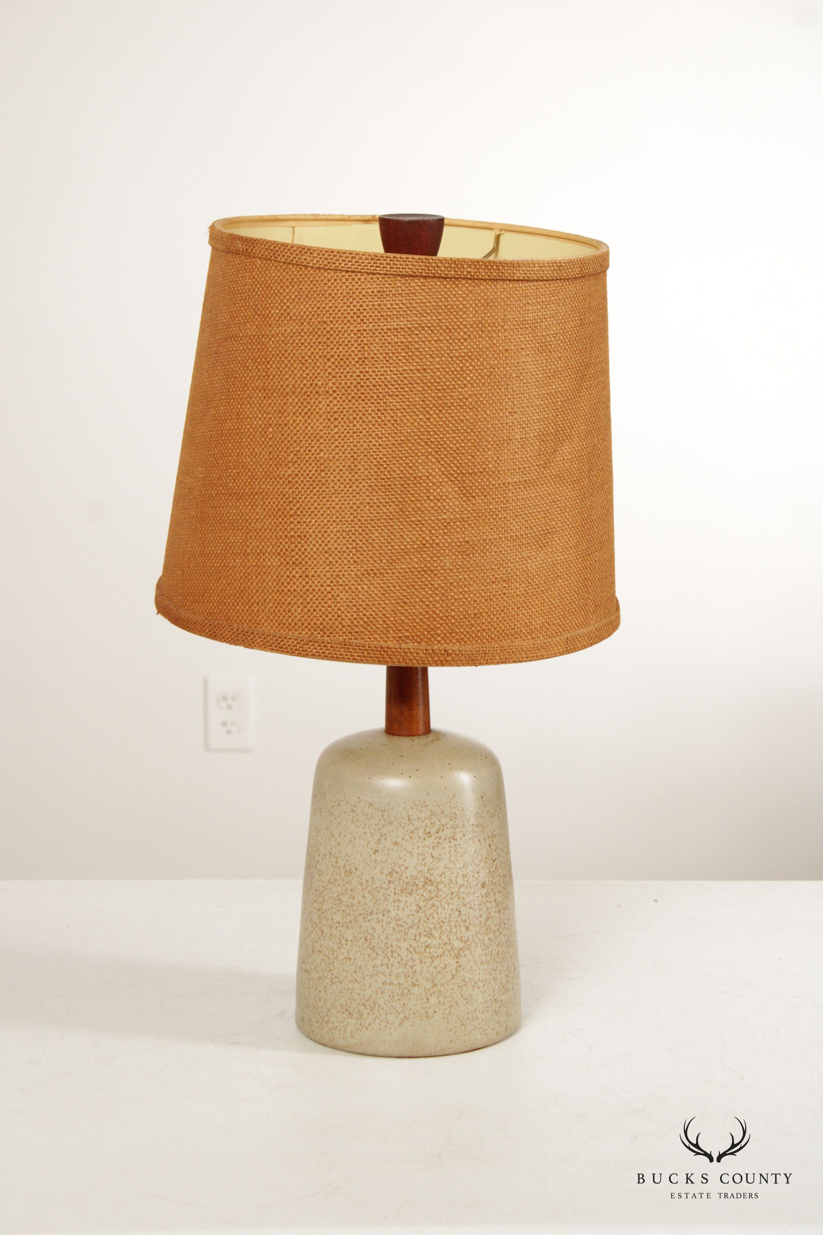 Jane and Gordon Martz Mid Century Modern Glazed Stoneware Table Lamp