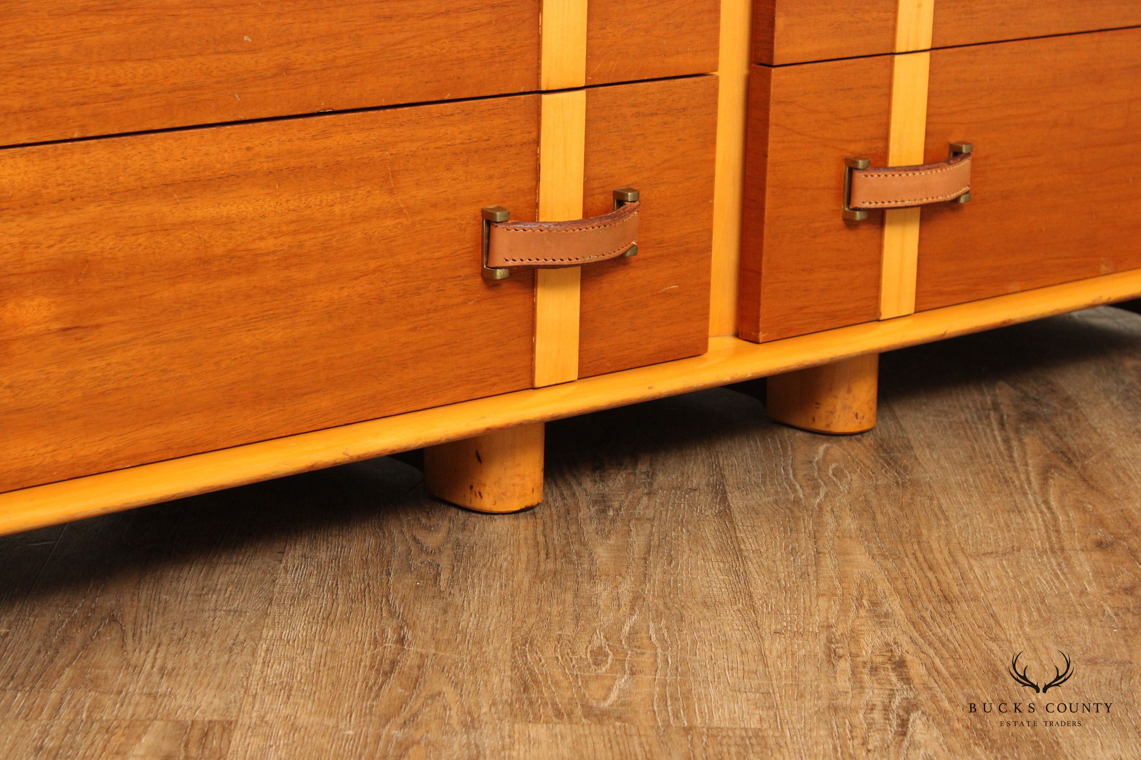 Paul Frankl for Johnson Furniture 'Station Wagon' Long Chest of Drawers