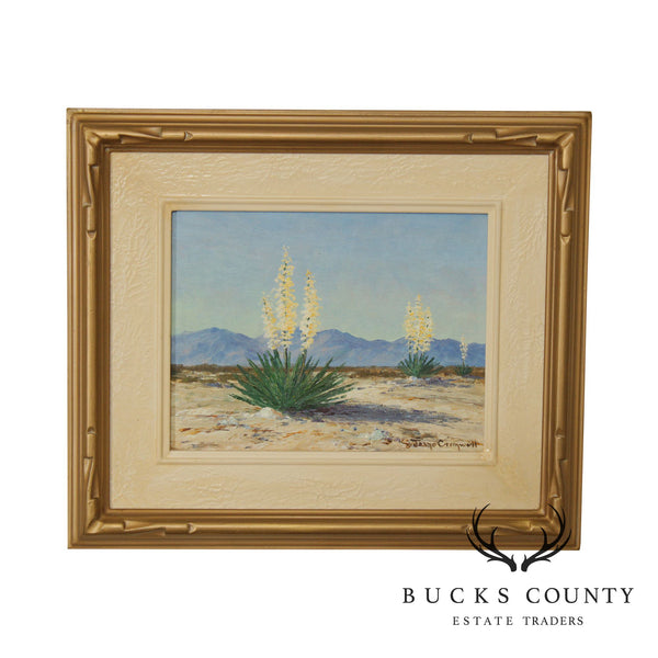 Joane Cromwell "The Lord's Candles" Desert Landscape Original Impressionist Framed Oil Painting