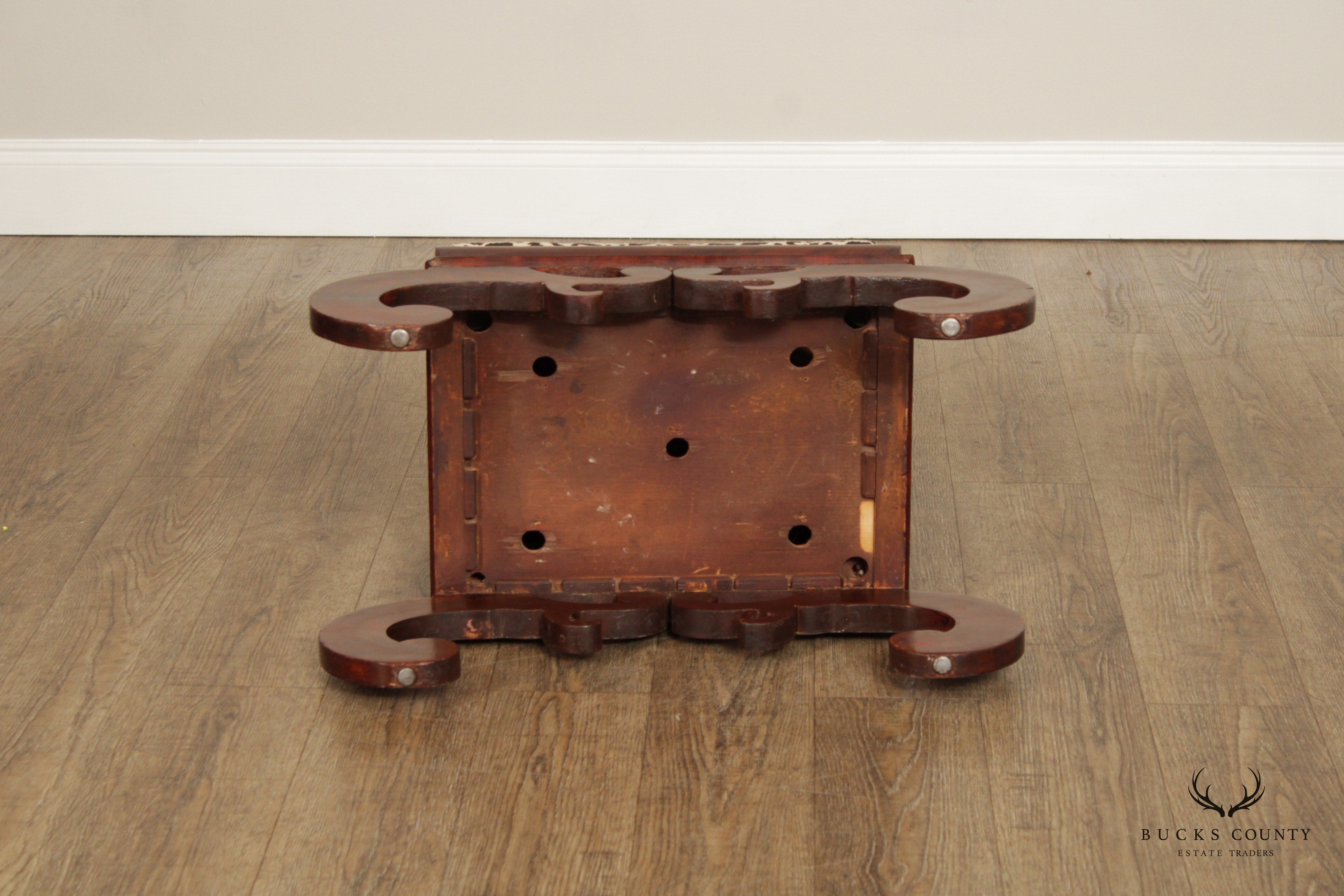 Antique American Empire Pair of Mahogany Foot Stools