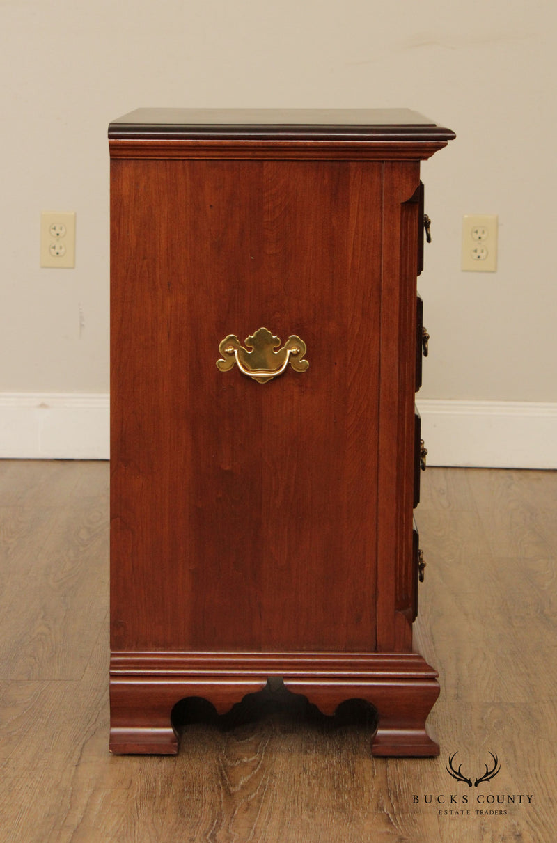 Statton Chippendale Style Cherry Nightstand Chest