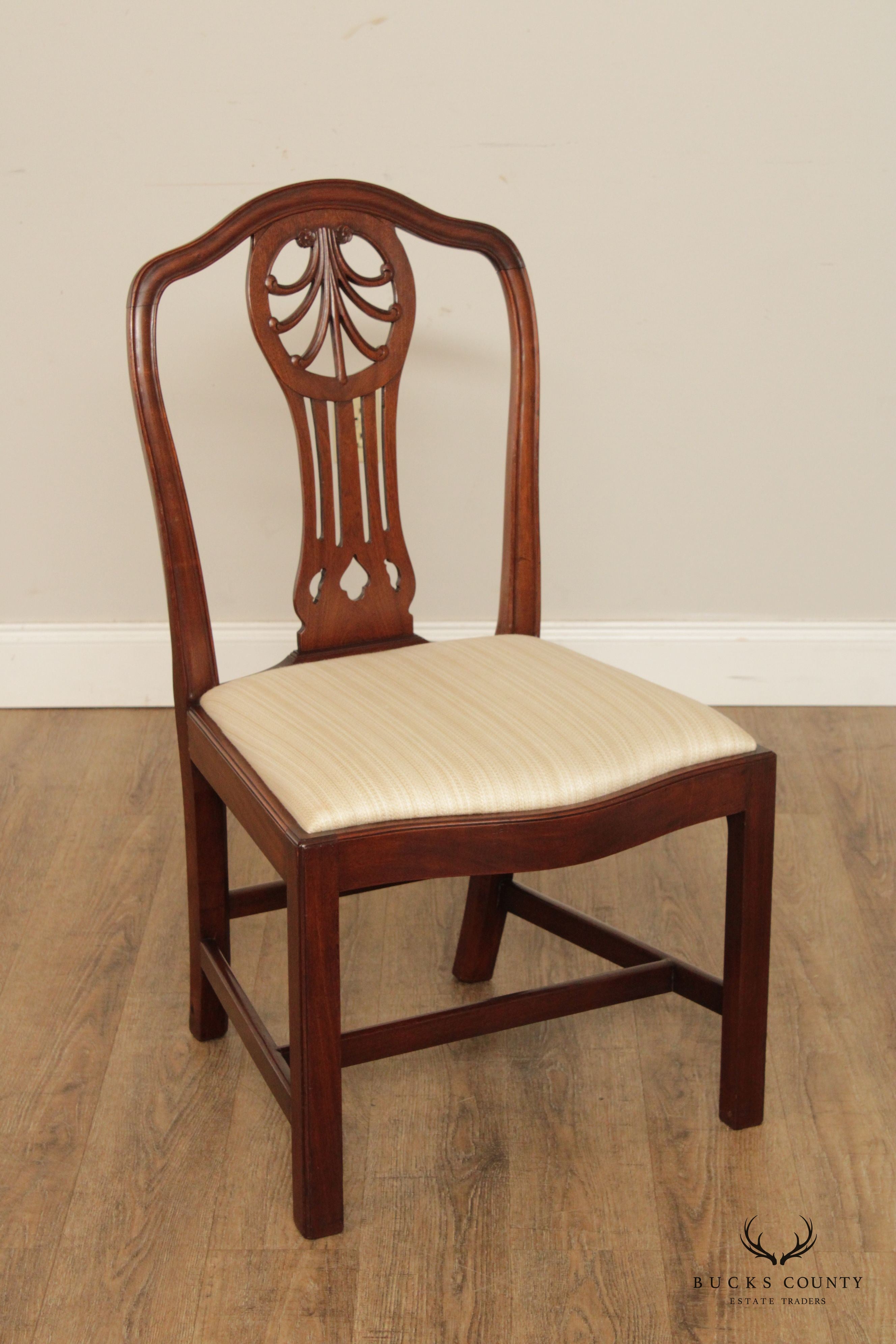 Antique Georgian Style  Set 12 Mahogany Dining Chairs