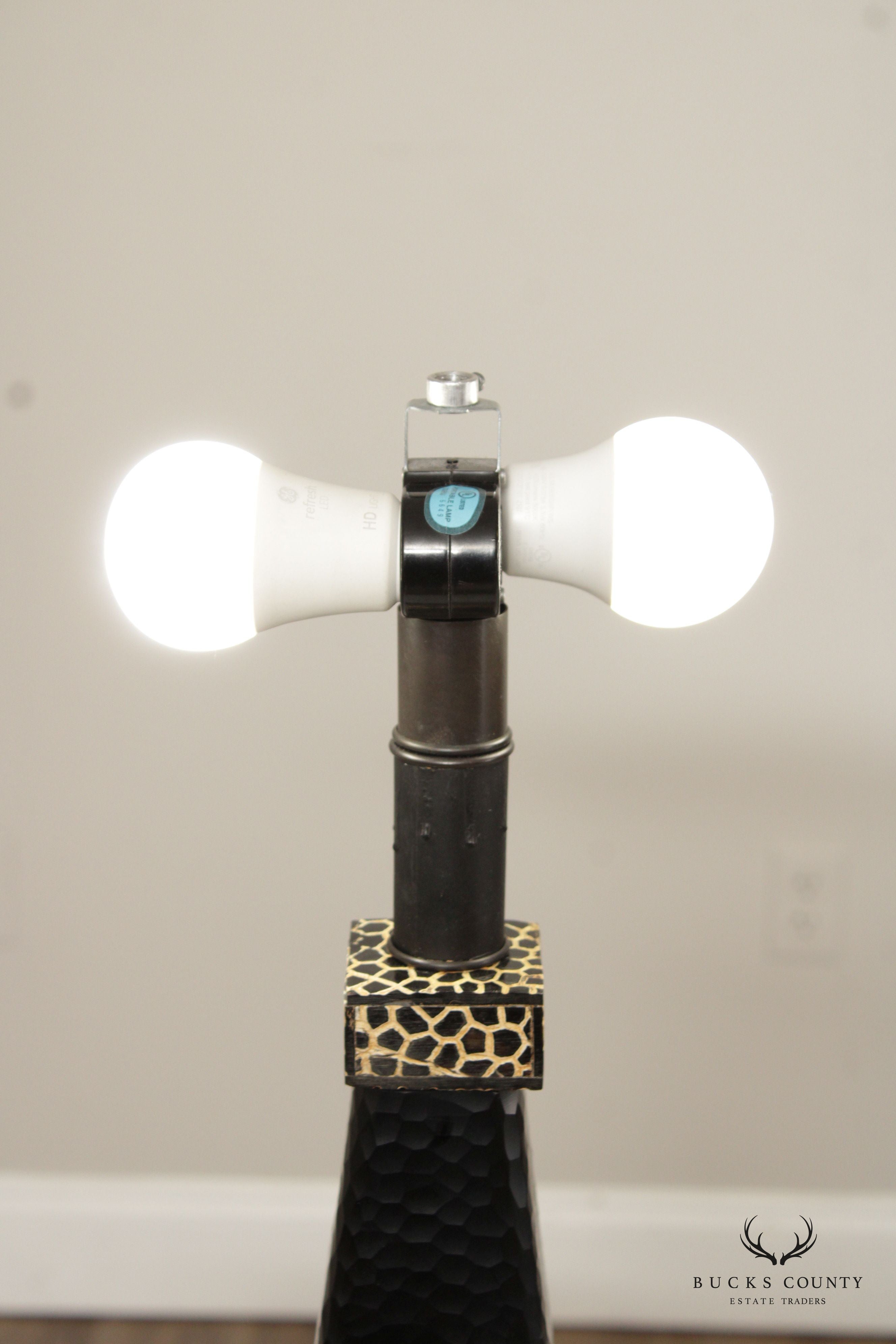 John Richard Safari Style Glass Table Lamp