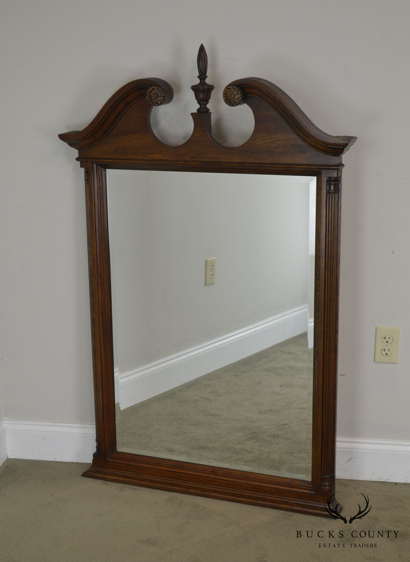 Jamestown Sterling Solid Cherry Arch Top Beveled Wall Mirror