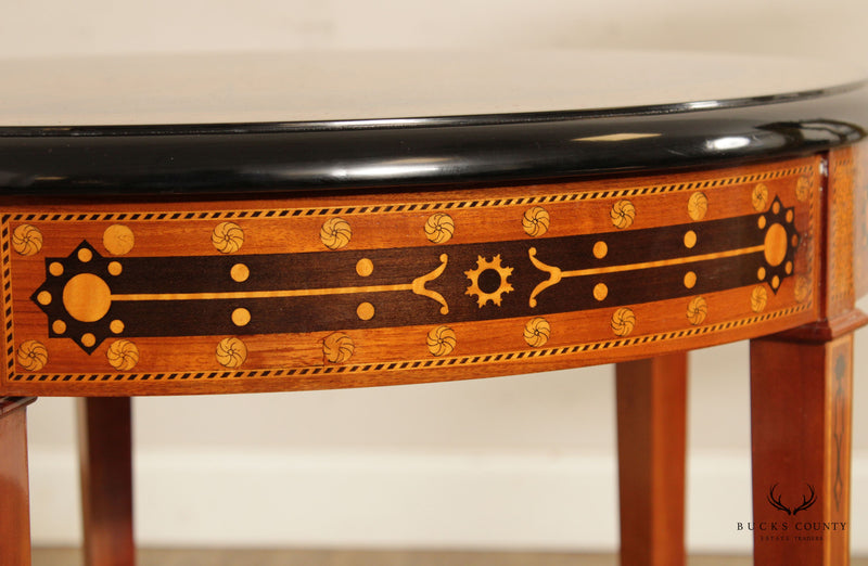 John Widdicomb 'Saracenic' Round Inlaid Side Table