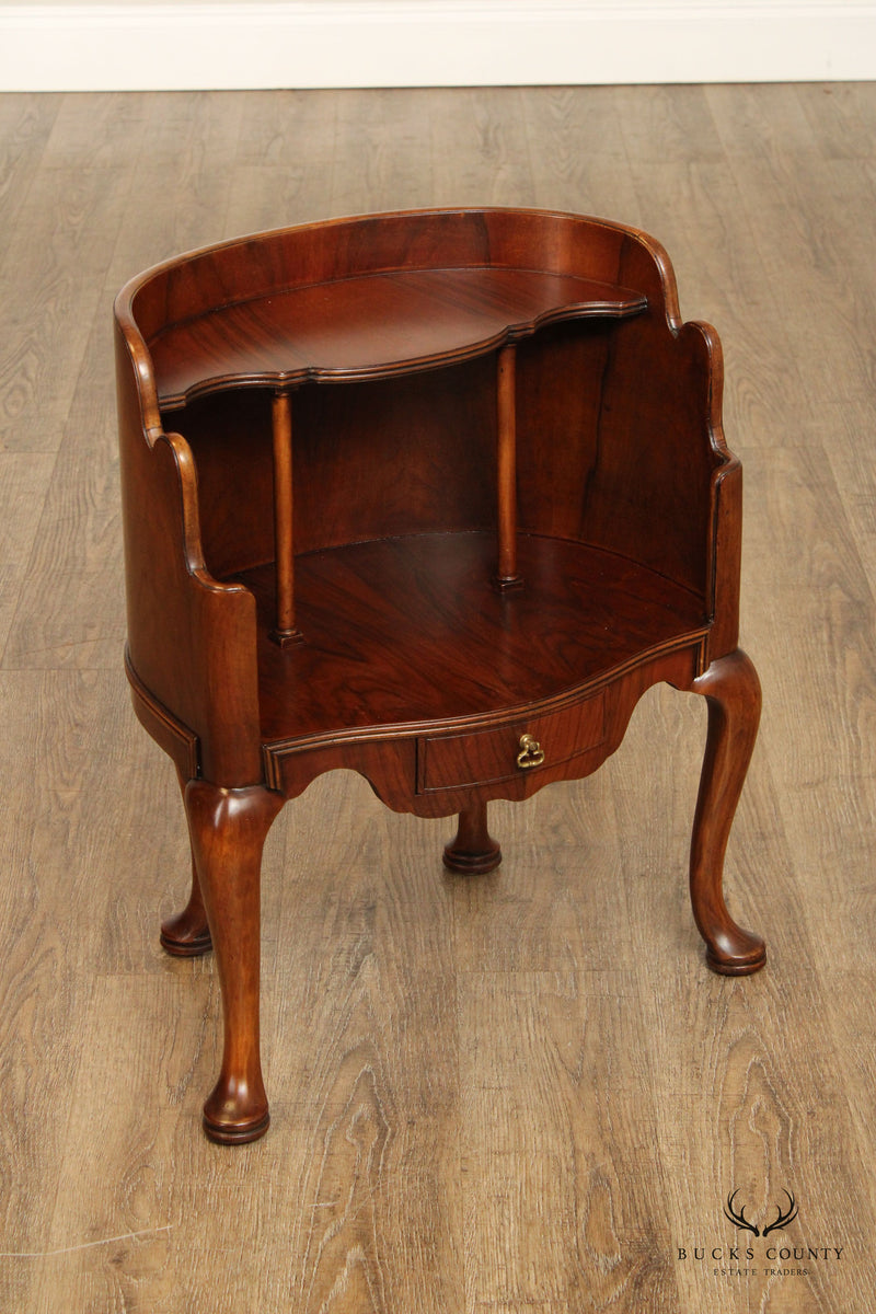CHELSEA HOUSE INC PORT ROYAL COLLECTION GEORGIAN STYLE WALNUT SIDE STABLE