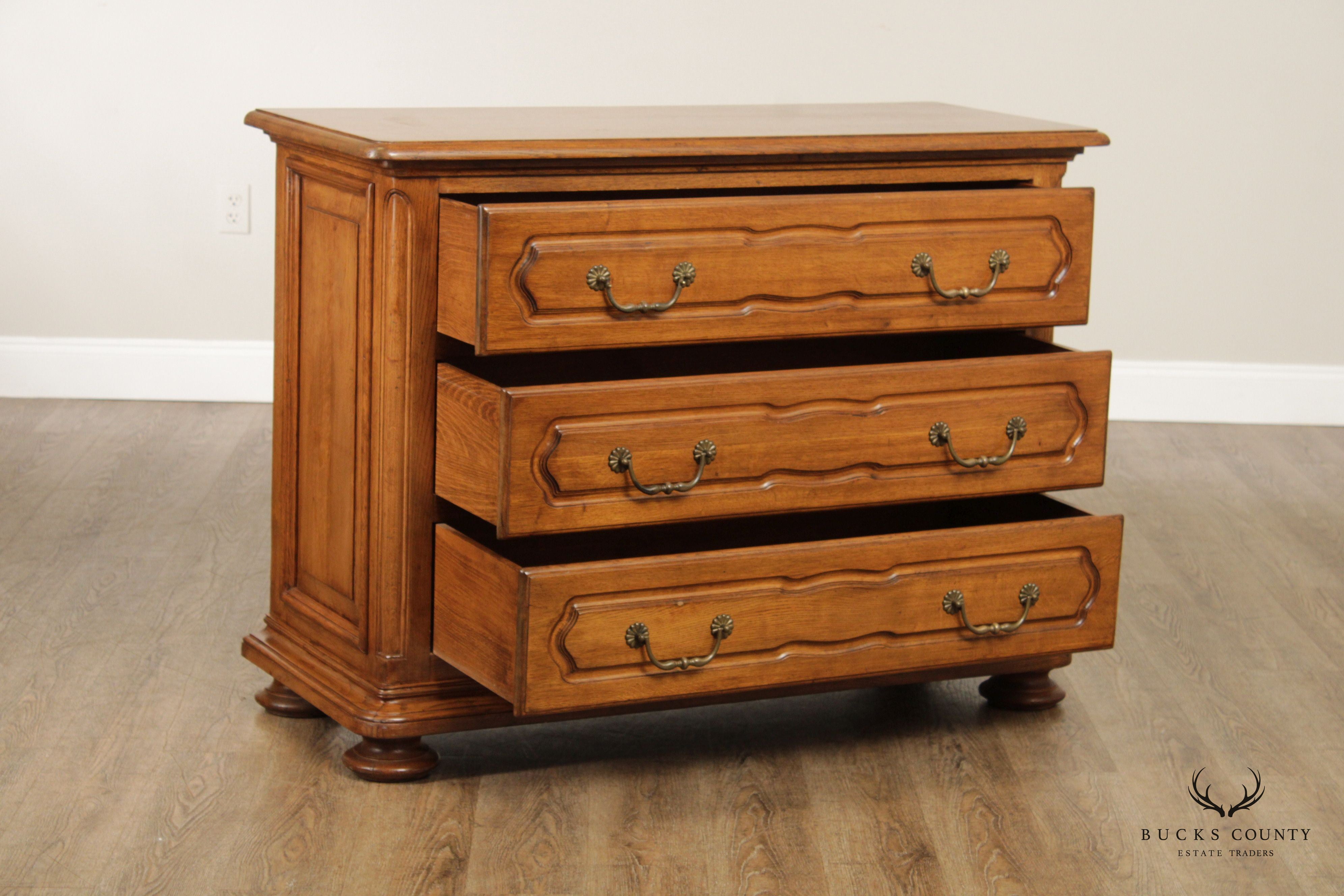 Tuscan Italian Style Carved Oak Chest of Drawers