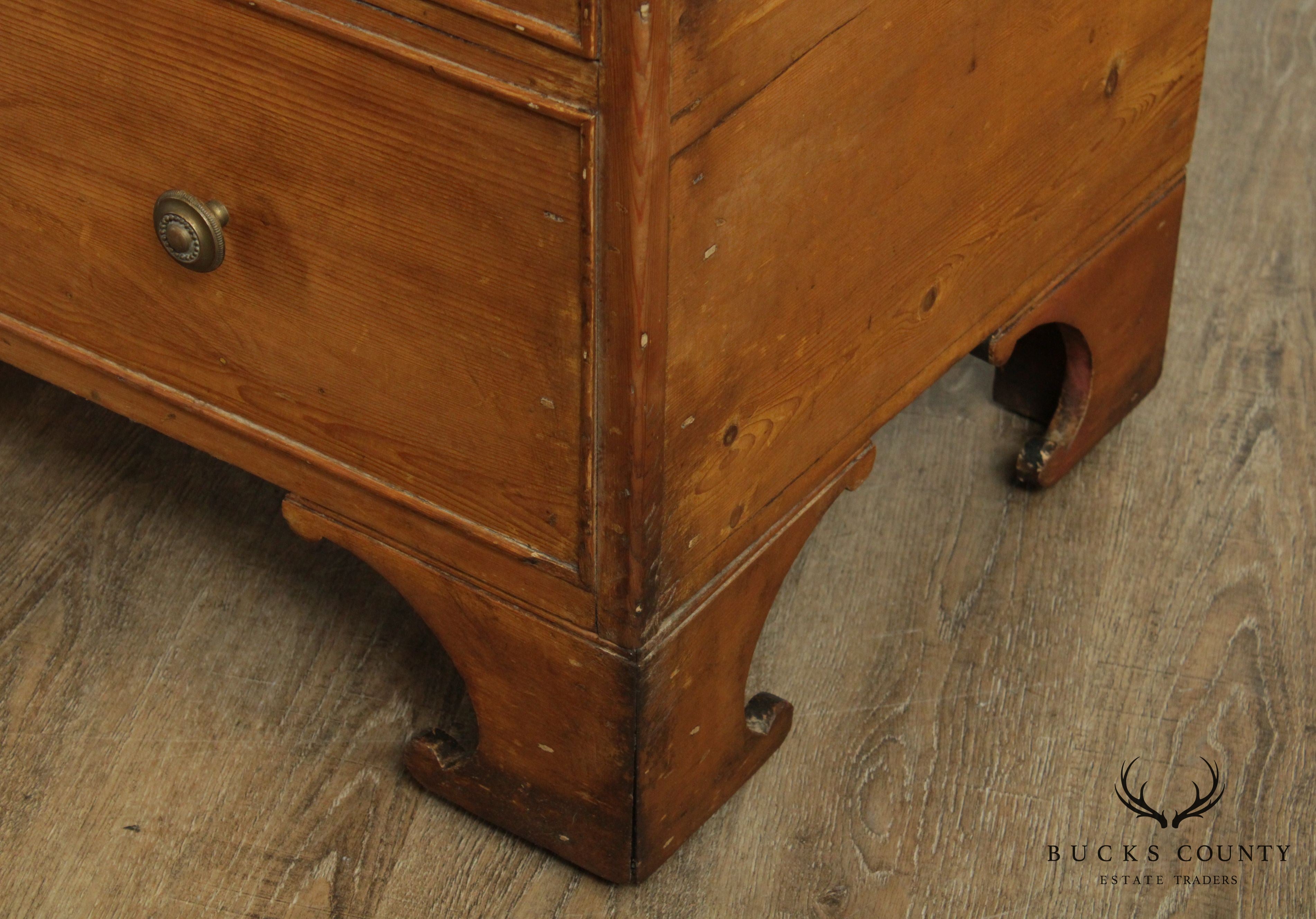 Antique 19th Century American Pine Sugar Chest