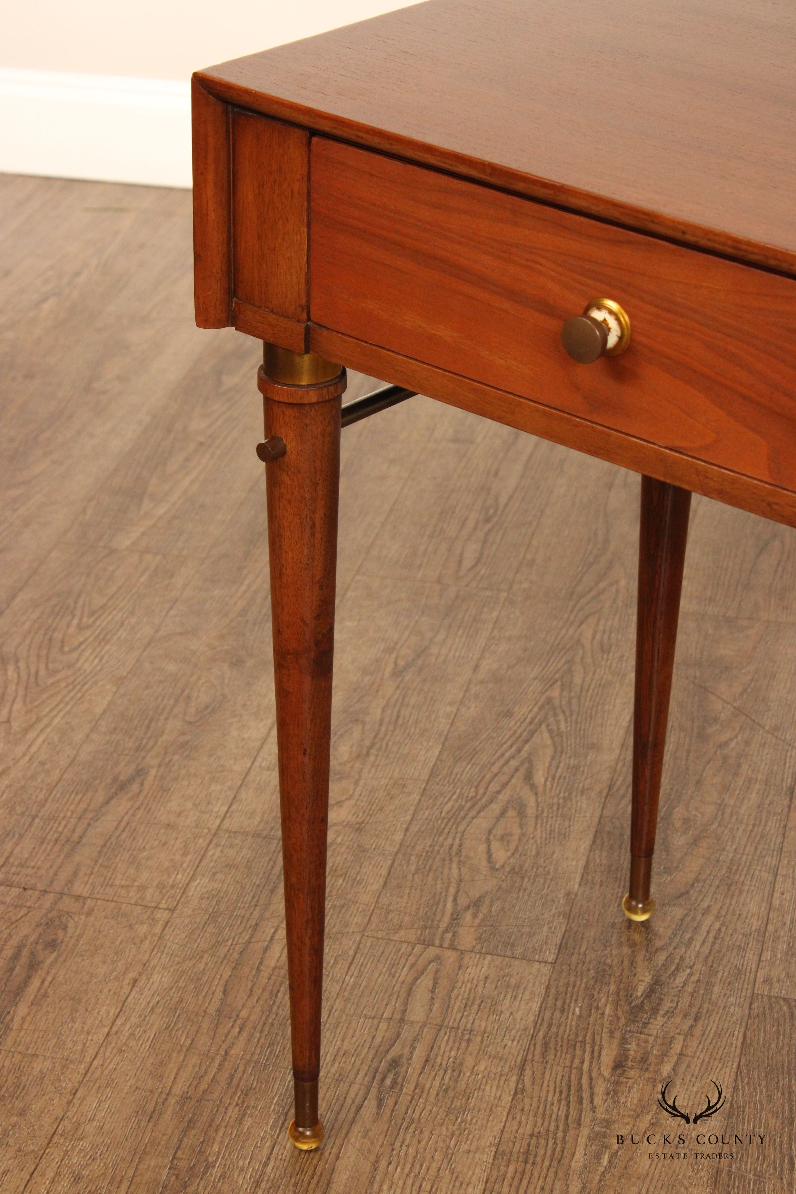 Mid Century Modern Walnut Writing Desk