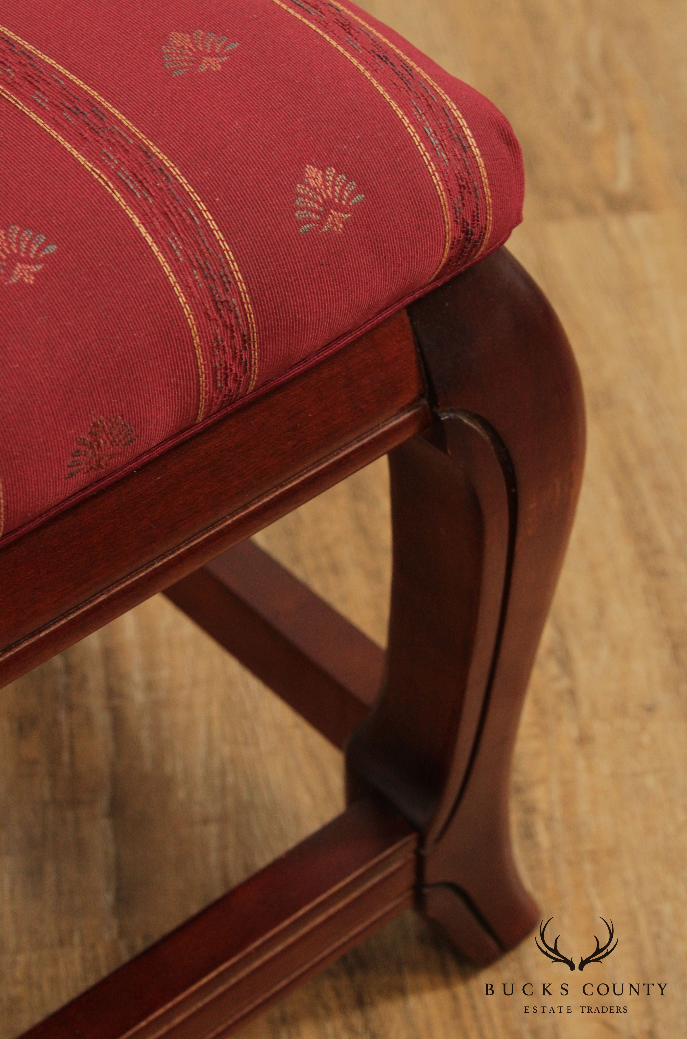 Vintage Pair Asian Influenced Cherry Stools