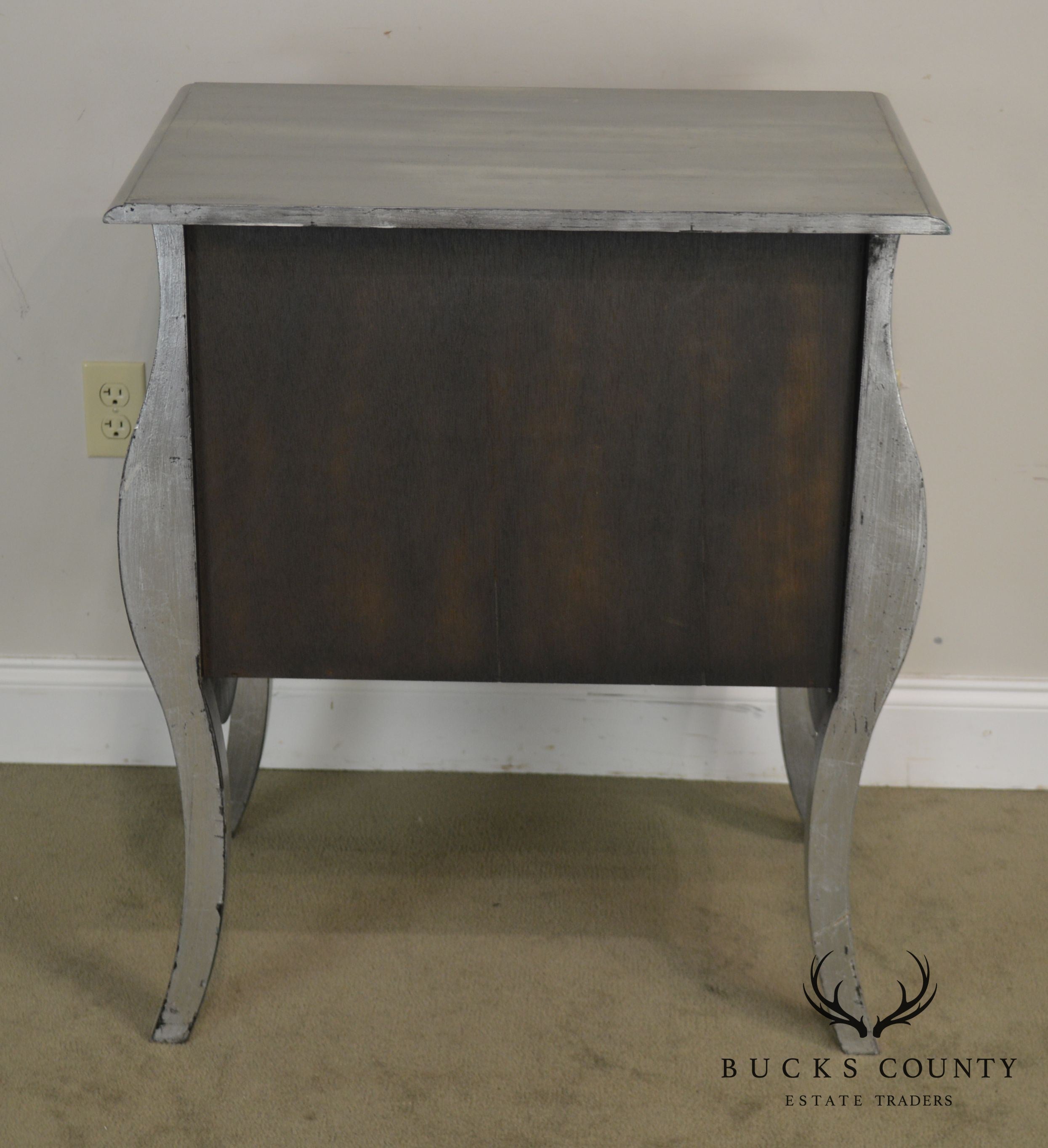 Louis XV Style Silver Bombe Chest